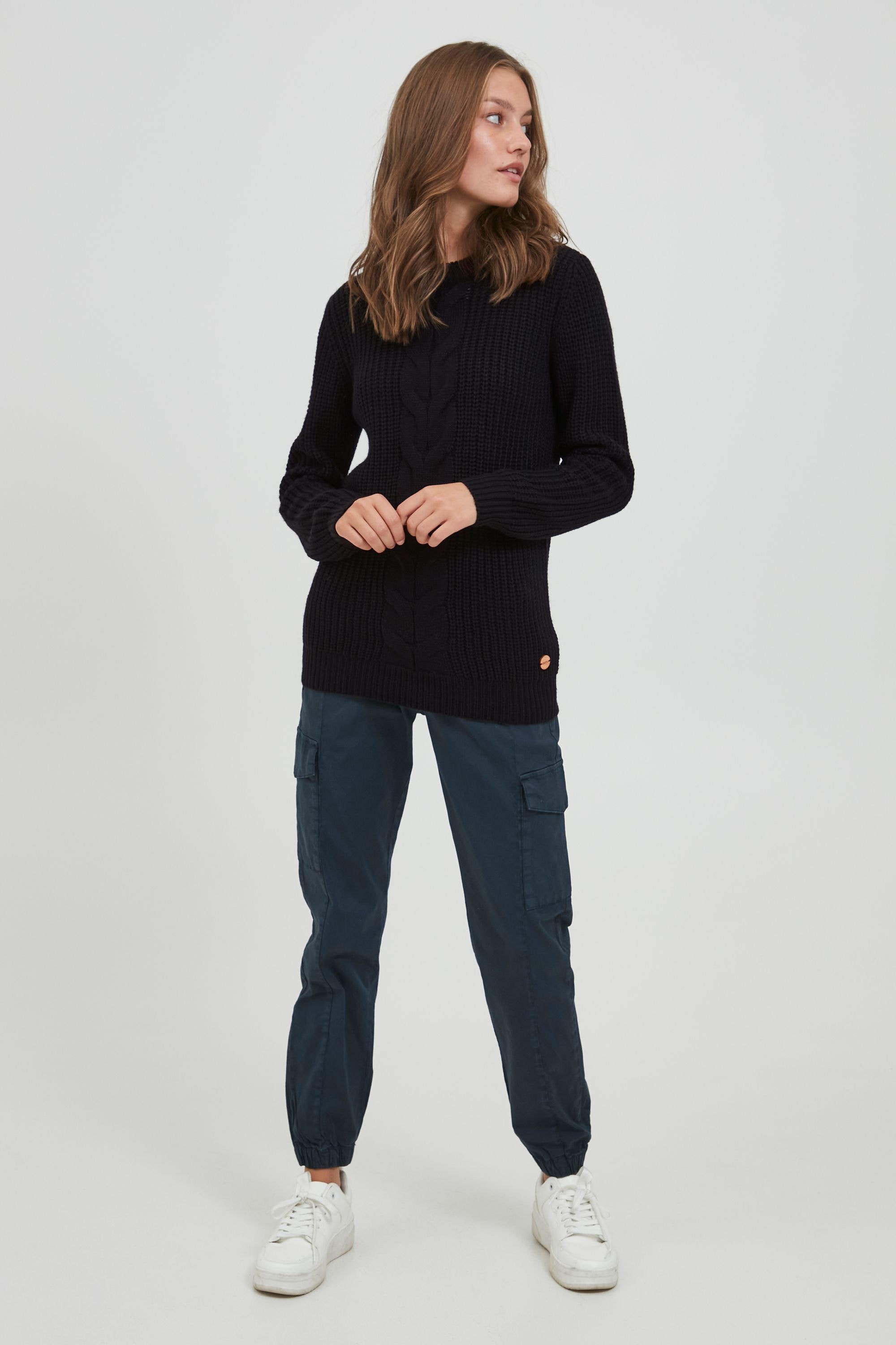 OXMO Strickfleece-Pullover »Strickpullover OXNatasja«