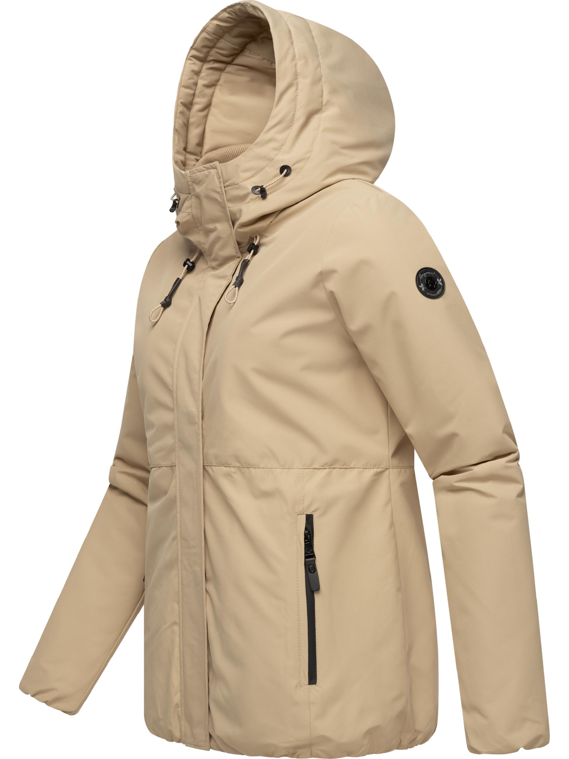 Ragwear Winterjacke »Winterjacke Sunniva«, mit Kapuze, wasserdichte Winter Damen Jacke mit Teddyfell-Innenfutter