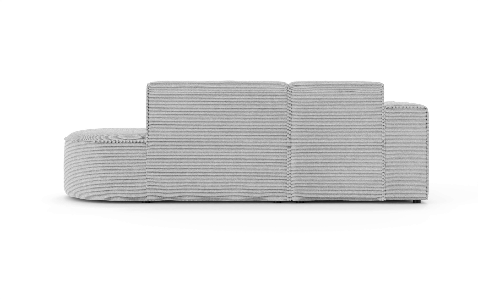 OTTO home Ecksofa »ADELLA Design-Sofa mit Recamiere rechts/links, 248/159/76 cm«, L-Form mit Wellenunterfederung, runde Form, auch in Cord