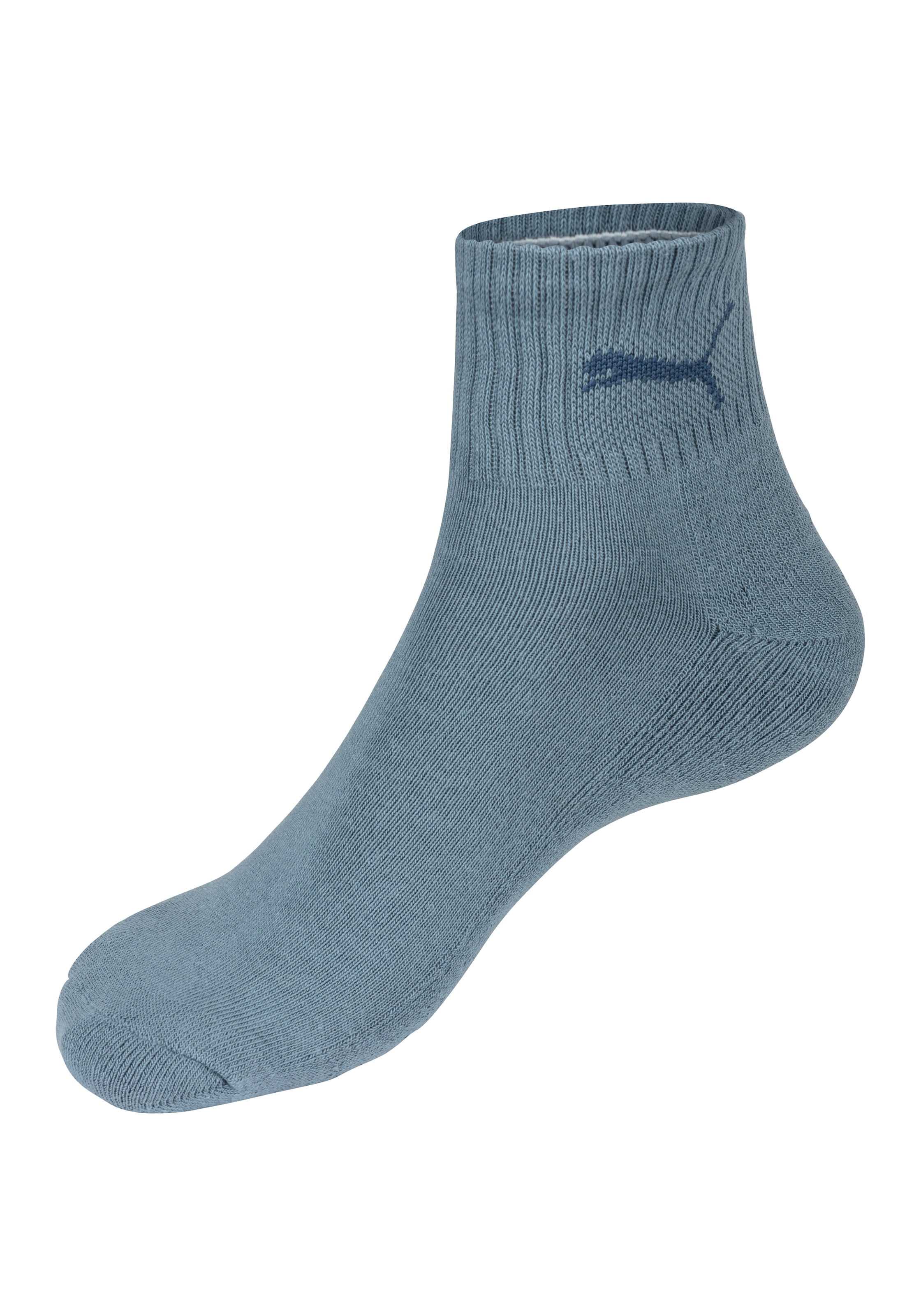 PUMA Sportsocken »short crew«, (3 Paar), mit klassischer Rippe