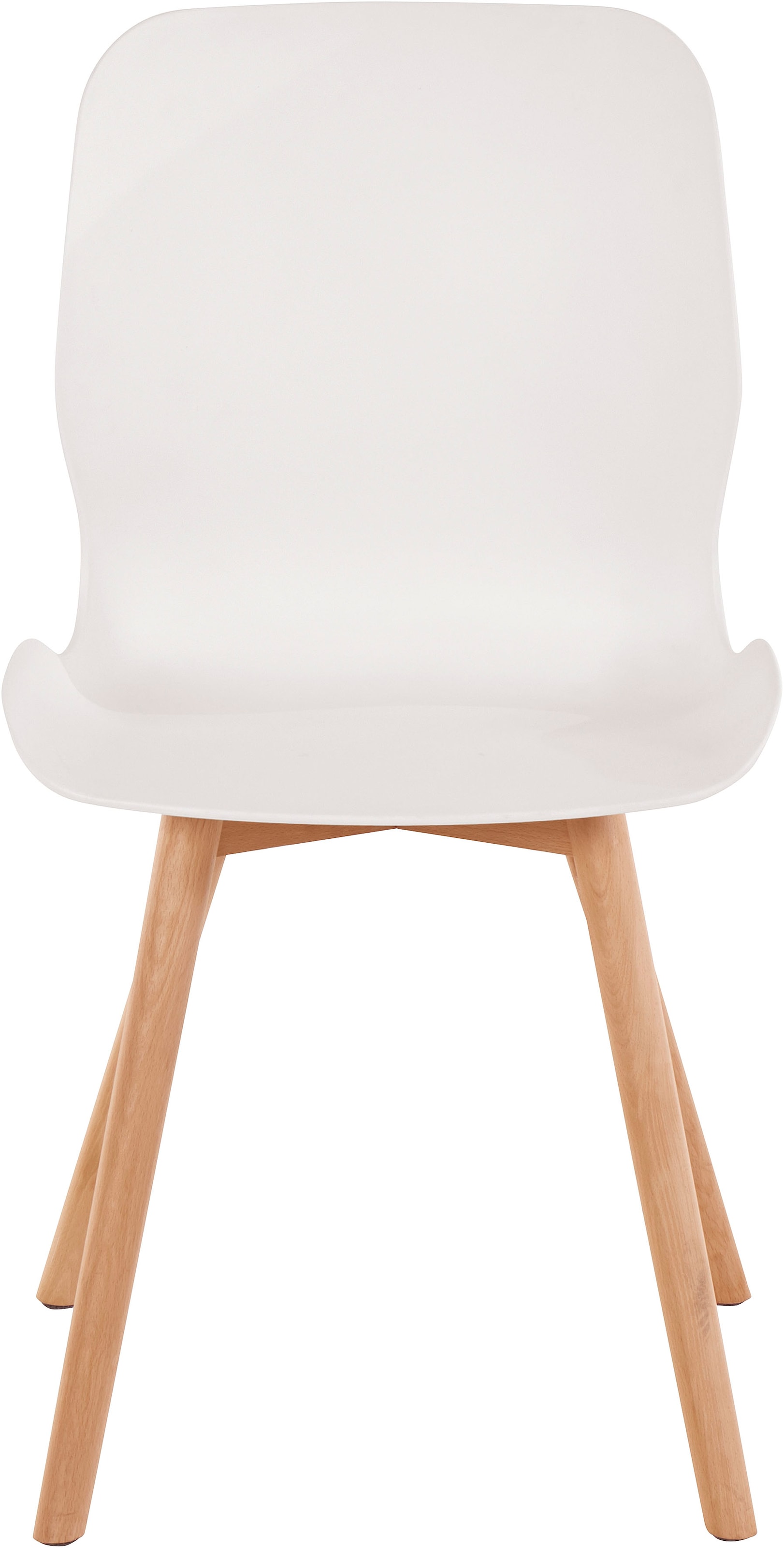andas Esszimmerstuhl »Lendum«, 2 St., Gestell aus massiver Buche, Sitzschale aus Kunststoff, Sitzhöhe 45 cm