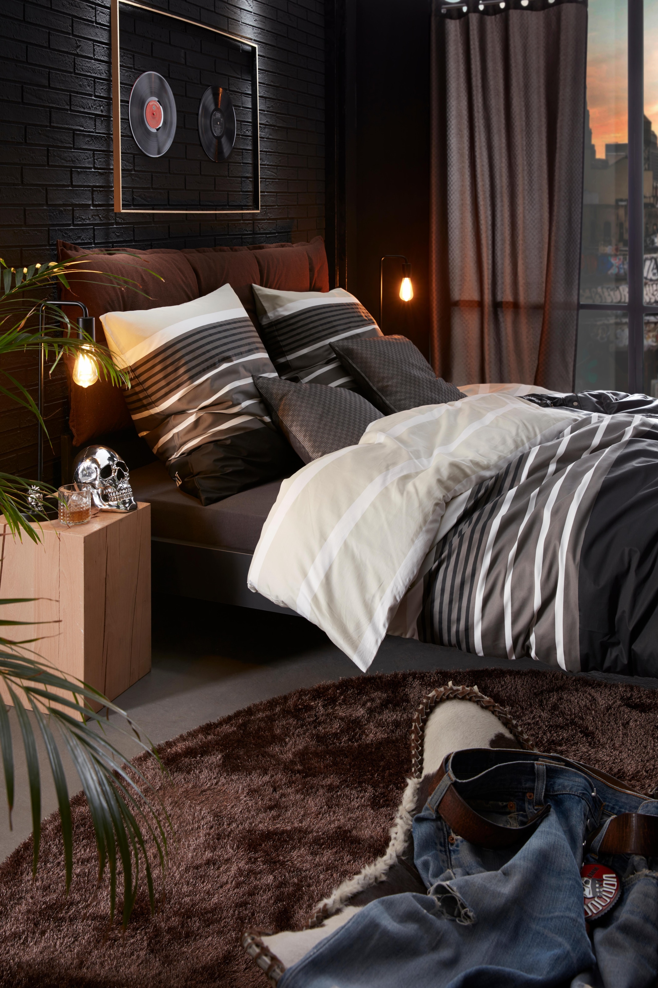 Bruno Banani Hochflor-Teppich »Dana Teppich, Kundenliebling«, rund, 30 mm Höhe, unifarben, Mikrofaser Teppiche, Wohnzimmer, Schlafzimmer, Esszimmer