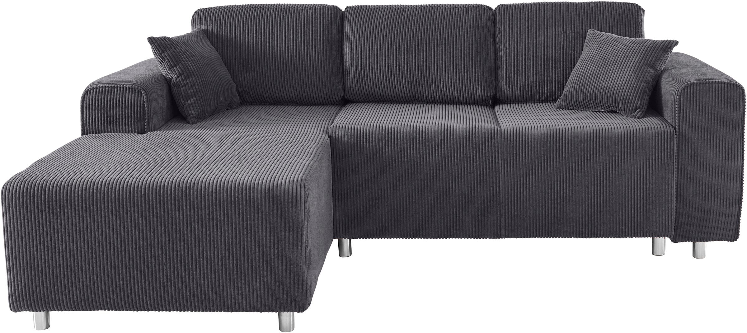 Guido Maria Kretschmer Home&Living Ecksofa »Györ«, L-Form, wahlweise mit Bettfunktion und Bettkasten incl. 2 Zierkissen