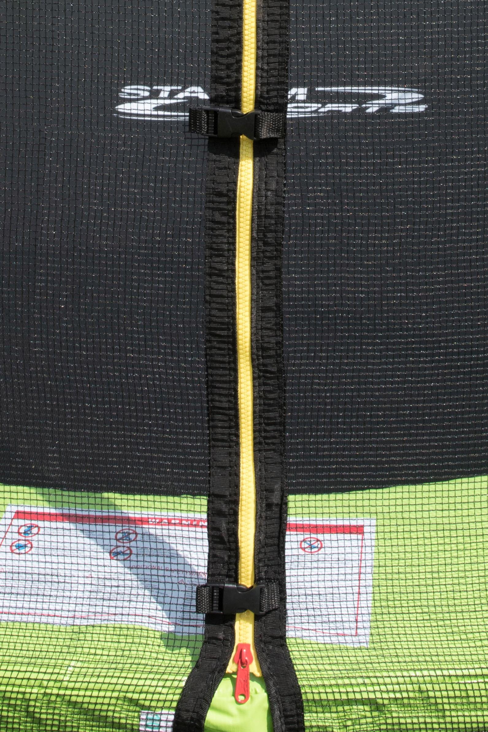 STAMM SPORTS Gartentrampolin »SS-GT«, Ø 366 cm, (3 tlg.), Anti-Roll-Over-Schutz, farbig verkleidete Netzpfosten