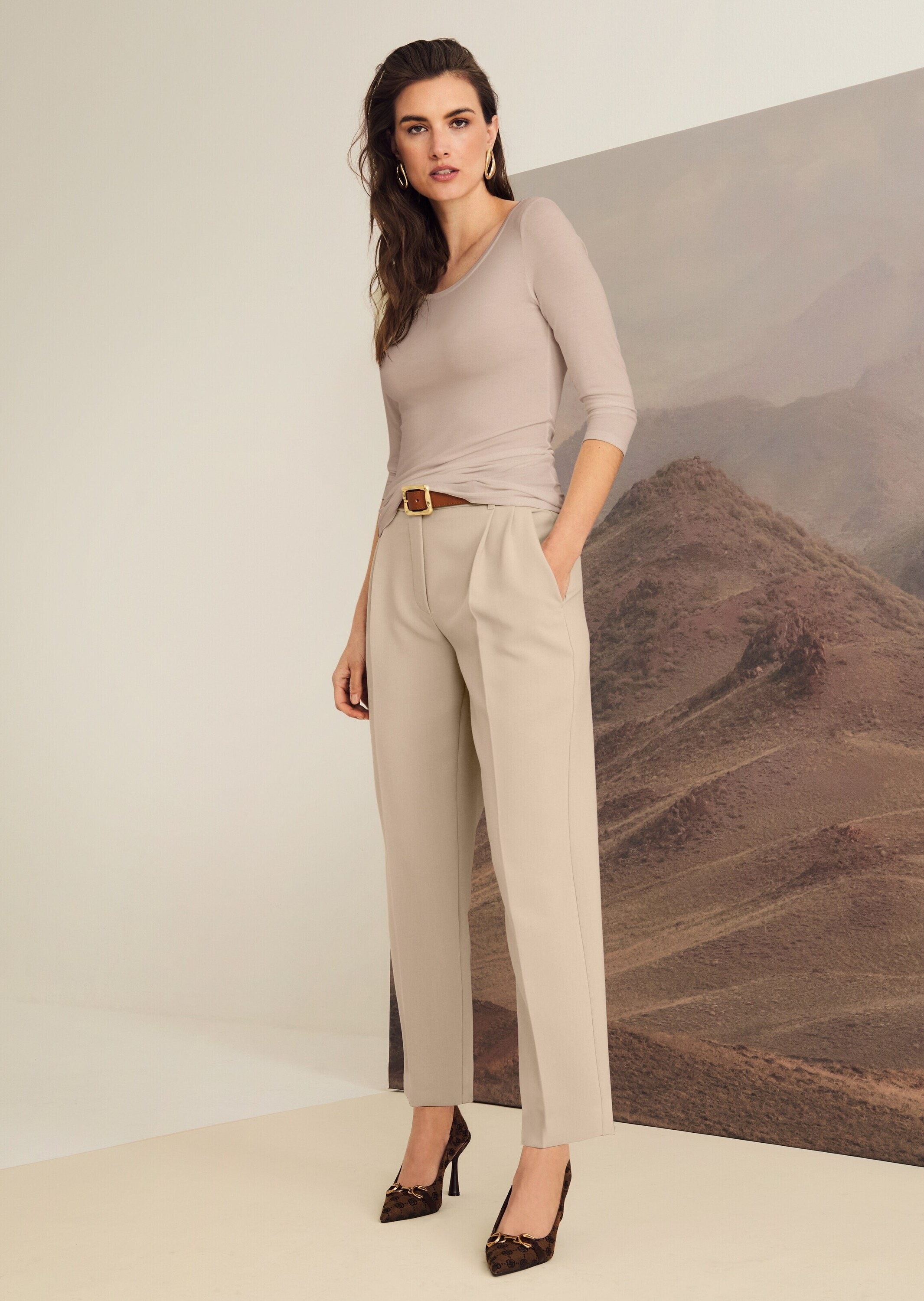 MADELEINE 3/4-Arm-Shirt »Blusenshirt Halbarm Viskose-Oberteil für Damen«