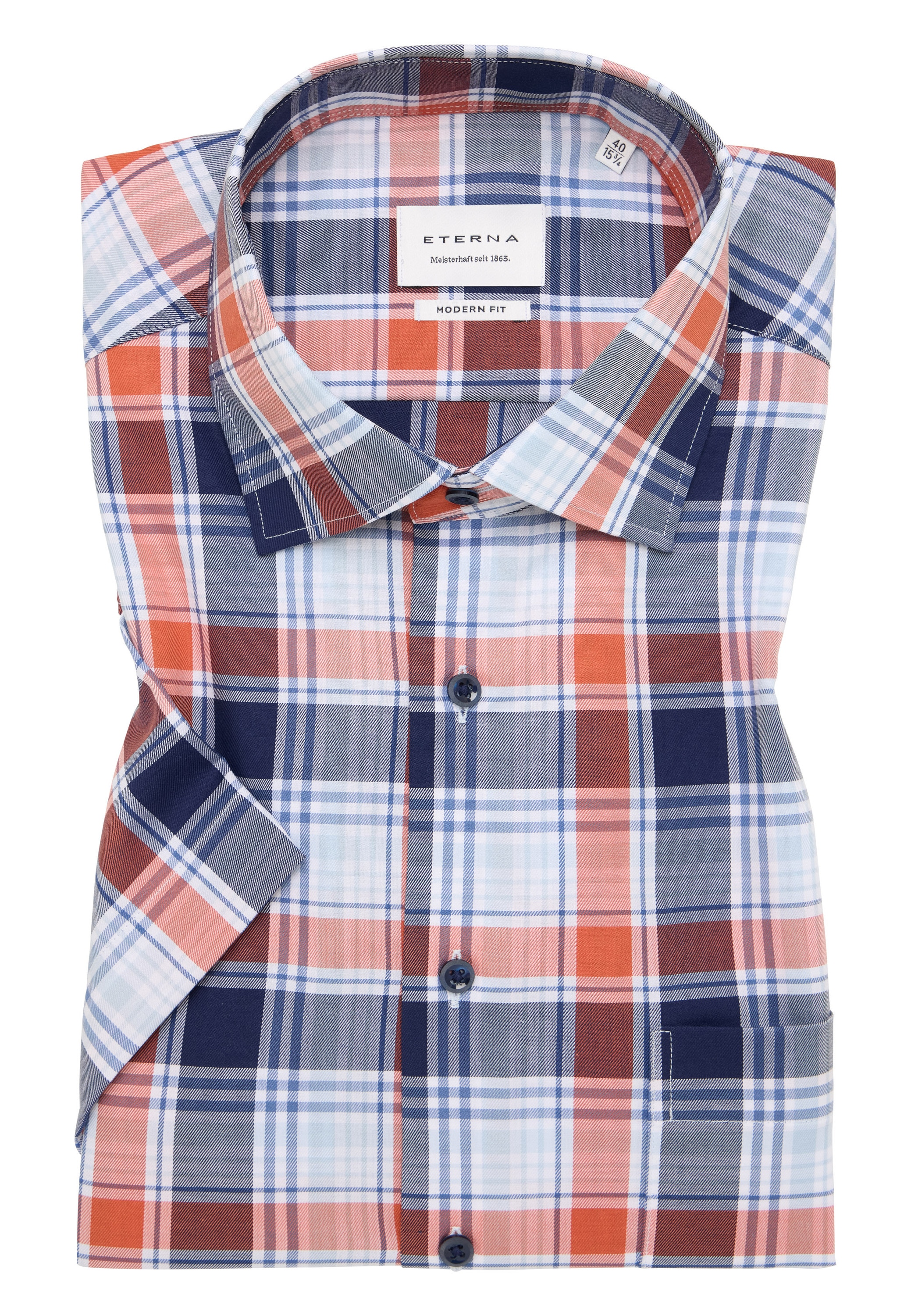 Eterna Kurzarmhemd »MODERN FIT«, NON IRON (bügelfrei)