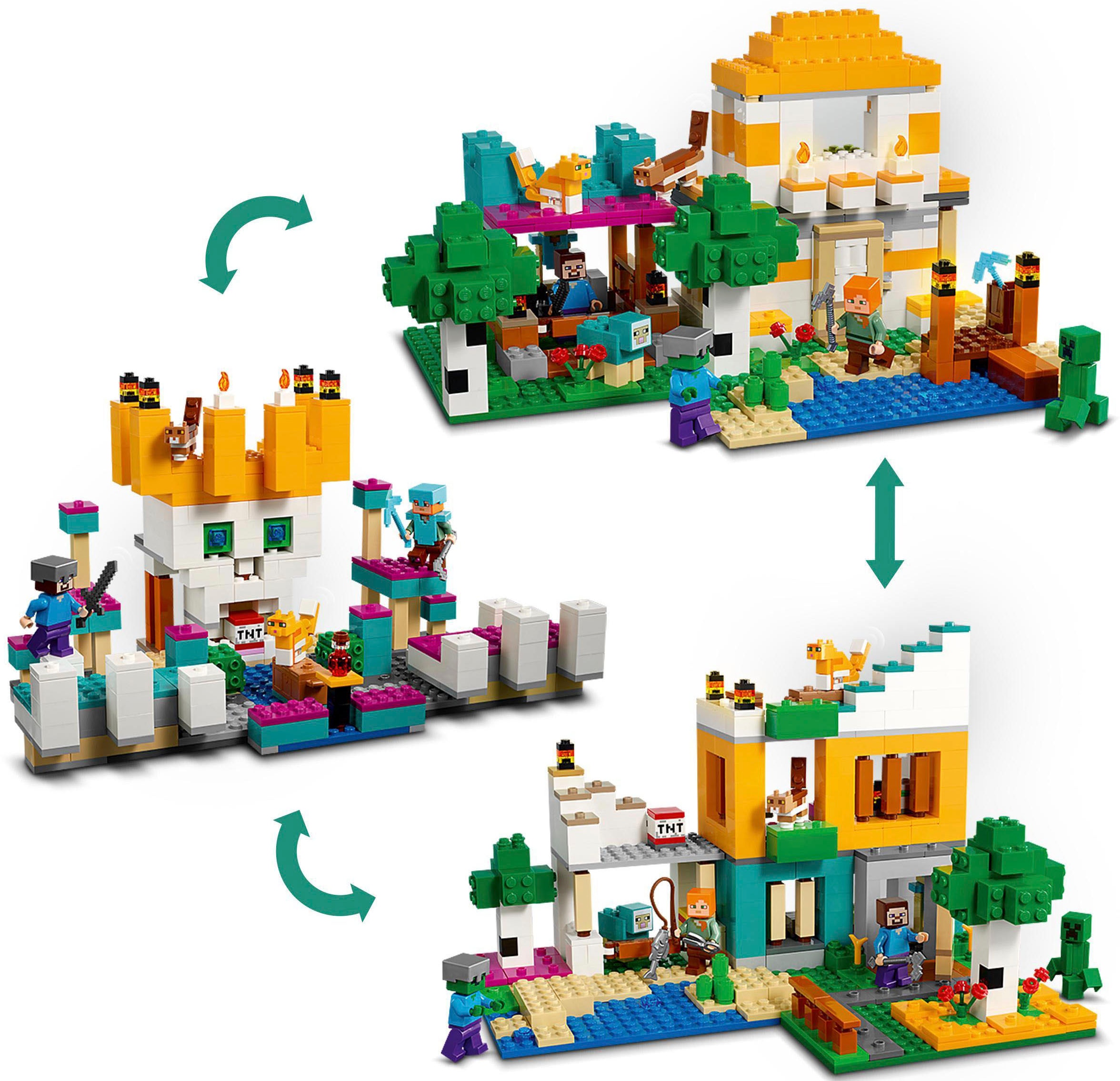 LEGO® Konstruktionsspielsteine »Die Crafting-Box 4.0 (21249), LEGO® Minecraft«, (605 St.), Made in Europe