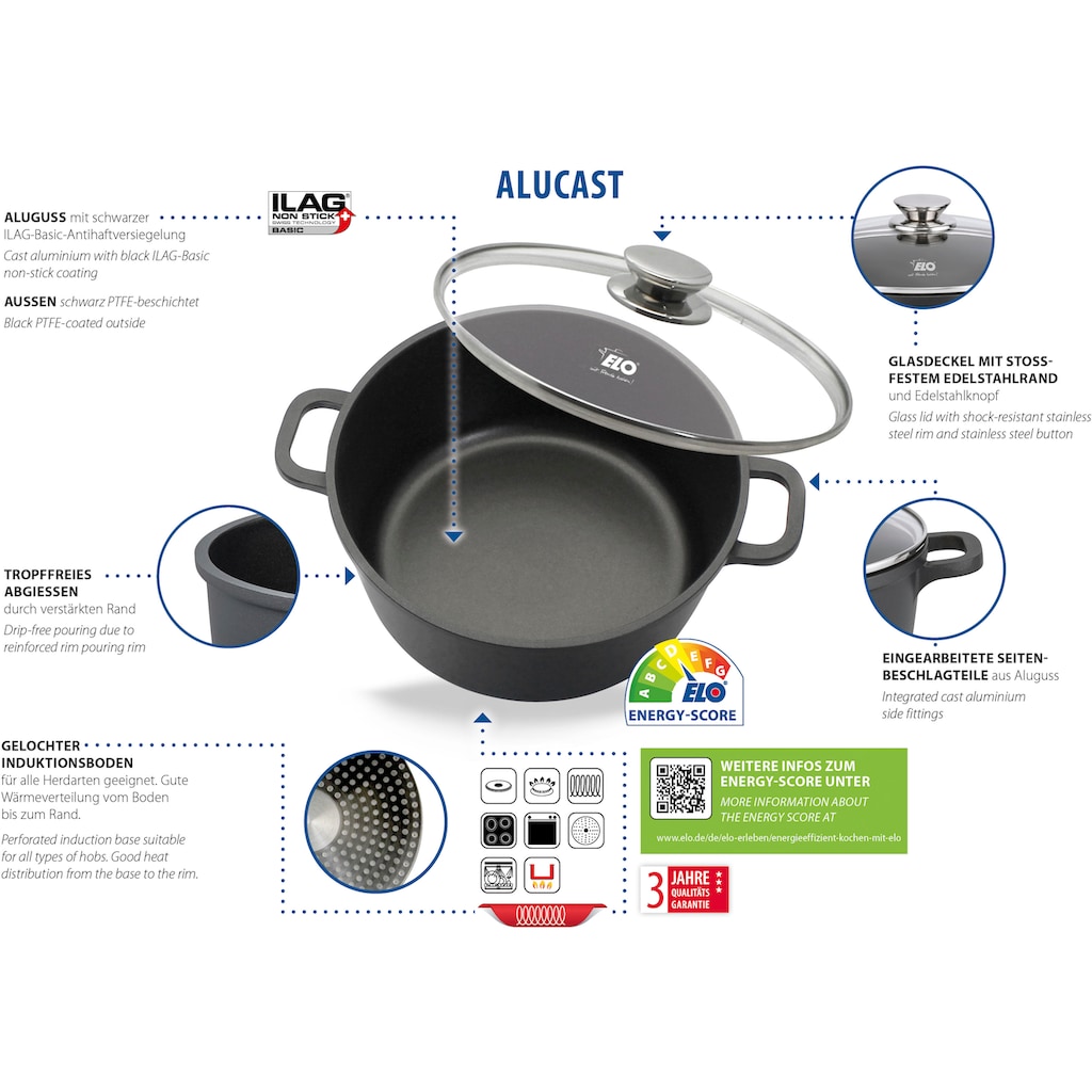 Elo Kochtopf »Alucast«, Aluminiumguss, (1 tlg.)