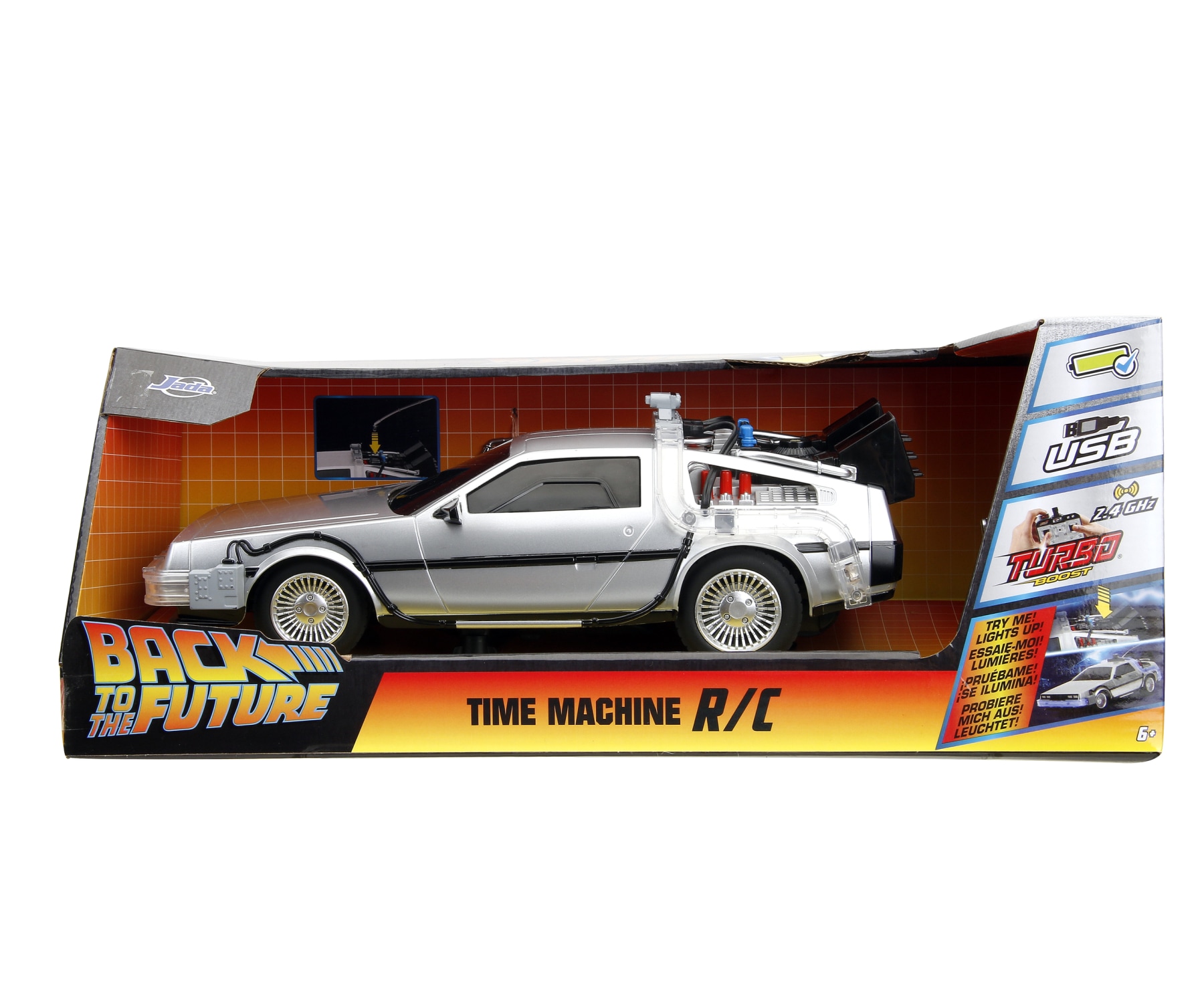 JADA RC-Auto »RC Back to the Future Time Machine 1:16« mit Licht