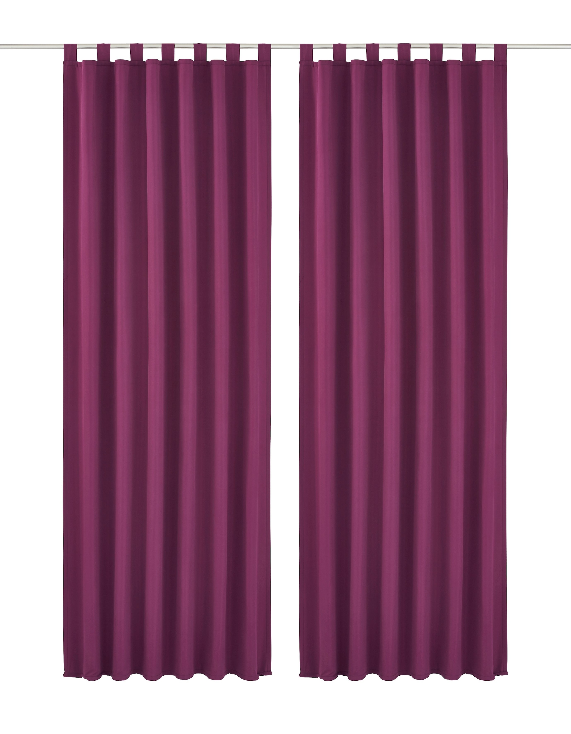 my home Vorhang »Raja«, (2 St.), 2er-Set, einfarbig, pflegeleichte  Mikrofaser-Qualität