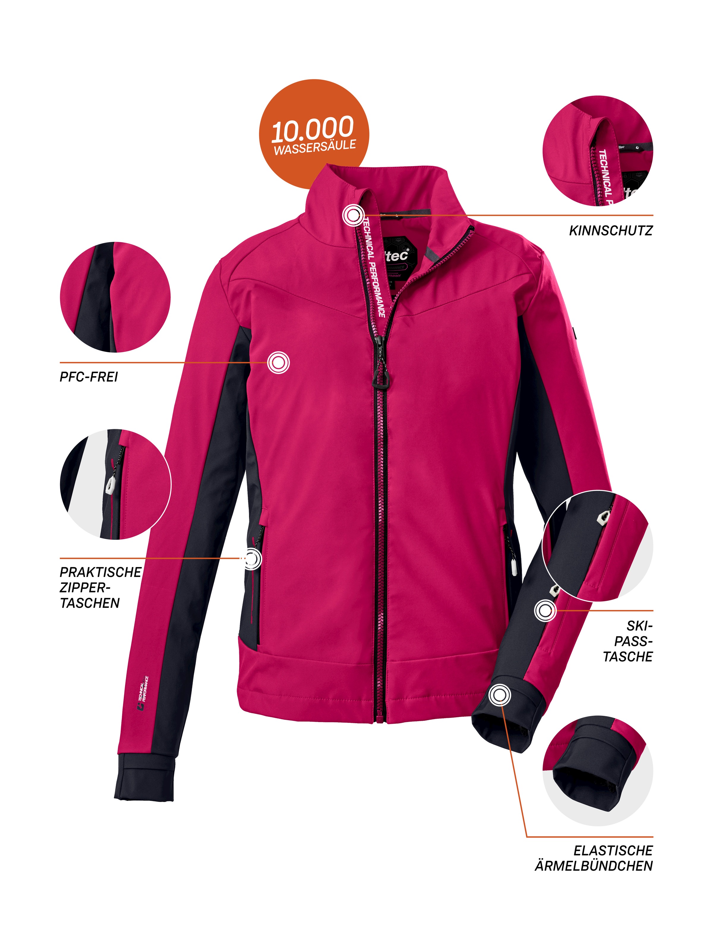 G..G.A. DX Fleecejacke GW 23 WMN KNTFLC JCKT Produktbild-Vorschau 6