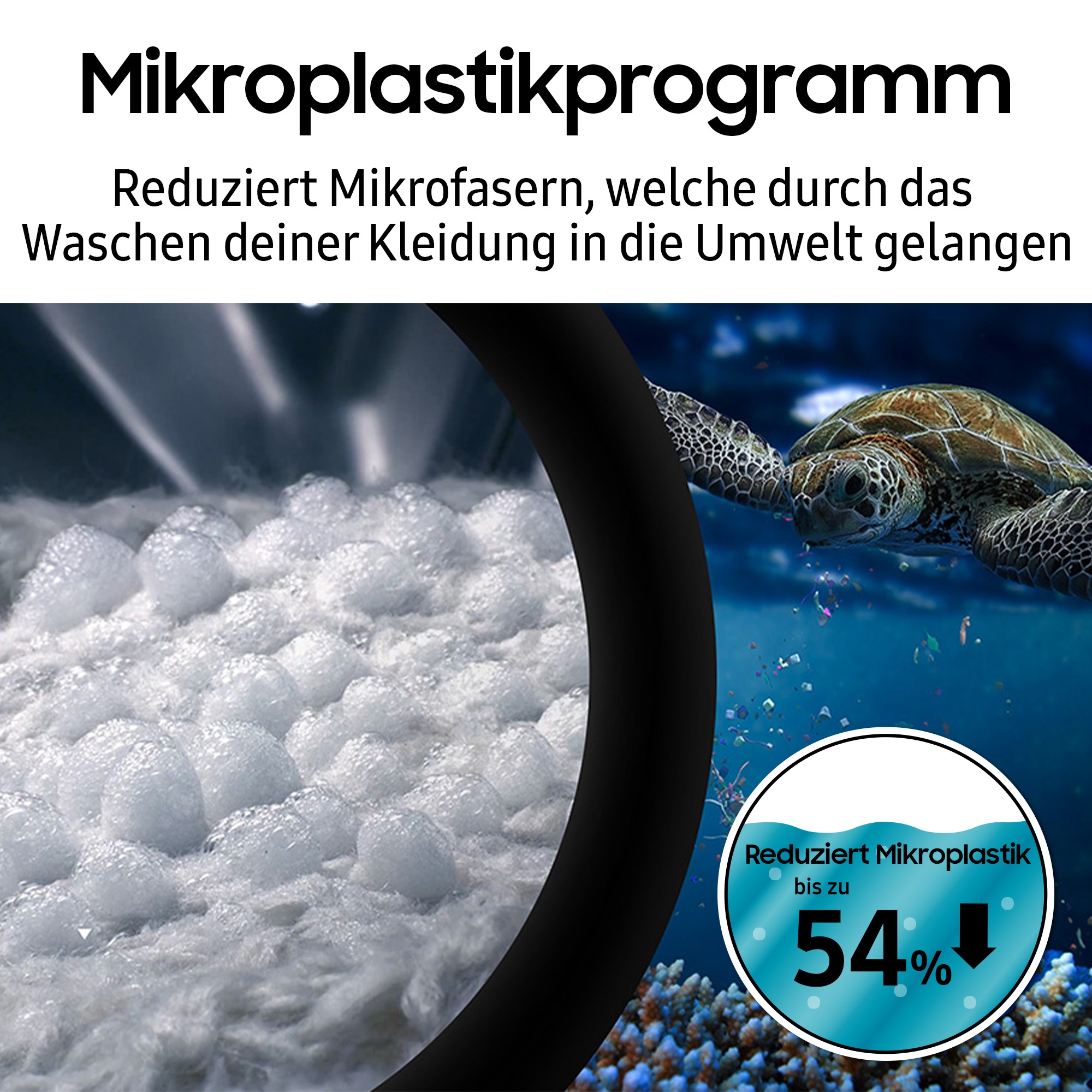 Samsung Waschtrockner »WD9EDG5B15BE«, WD7400D, Hygiene Dampfprogramm