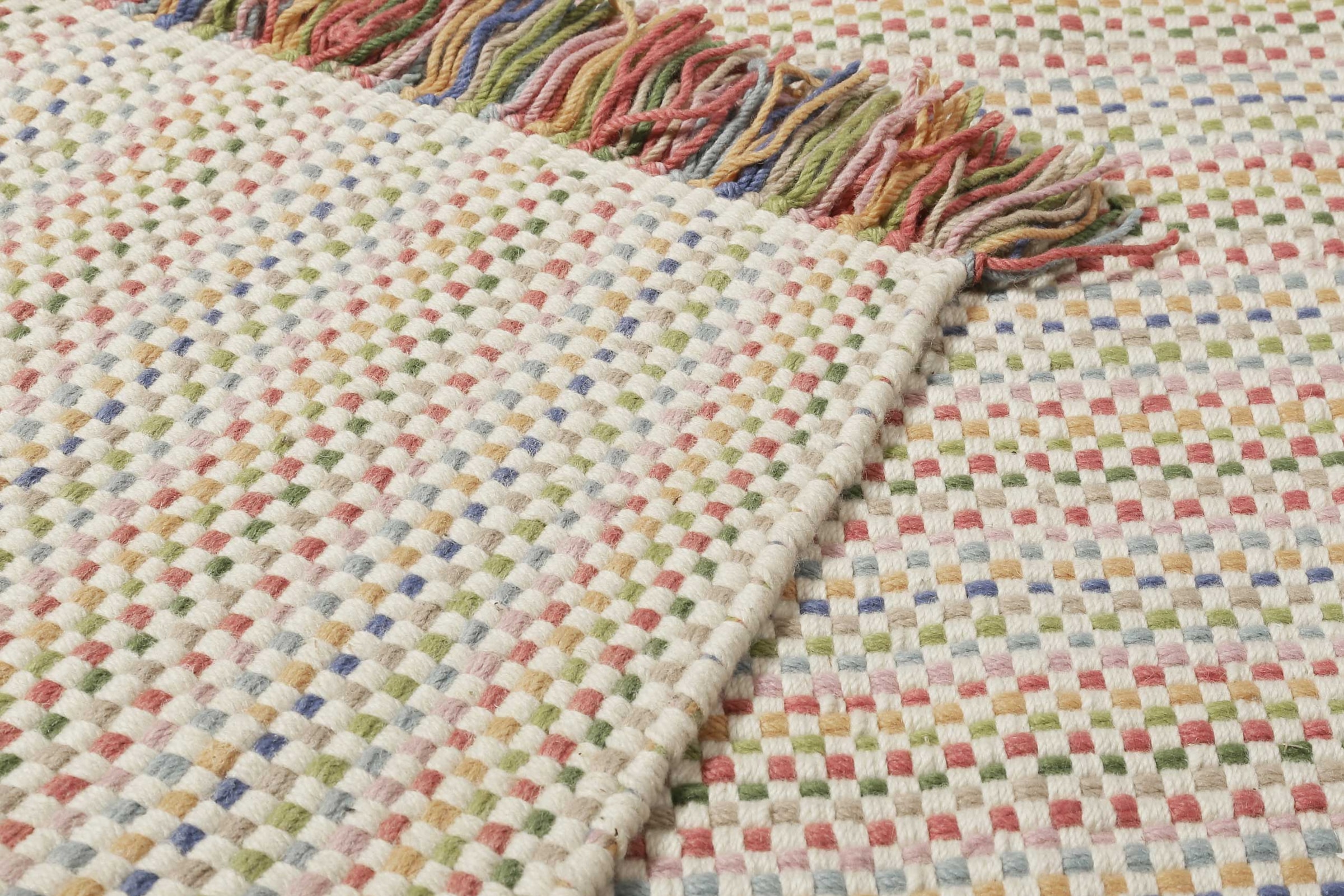 SMART KIDS Teppich »TJORVEN handmade« rechteckig 6 mm Höhe Wollteppich, kurzflor, handgewebt, Kinderzimmer, natürlich