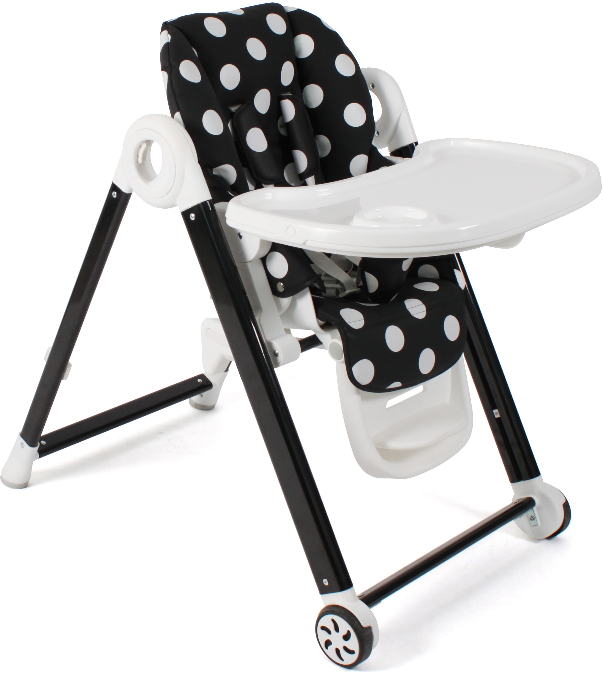 CHIC4BABY Hochstuhl »Aro, Dots black«, Kunstleder