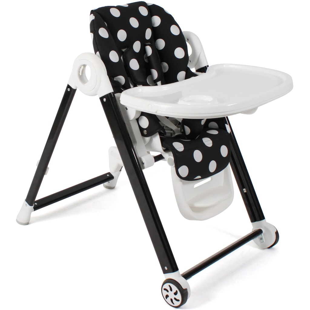 CHIC4BABY Hochstuhl »Aro, Dots black«, Kunstleder