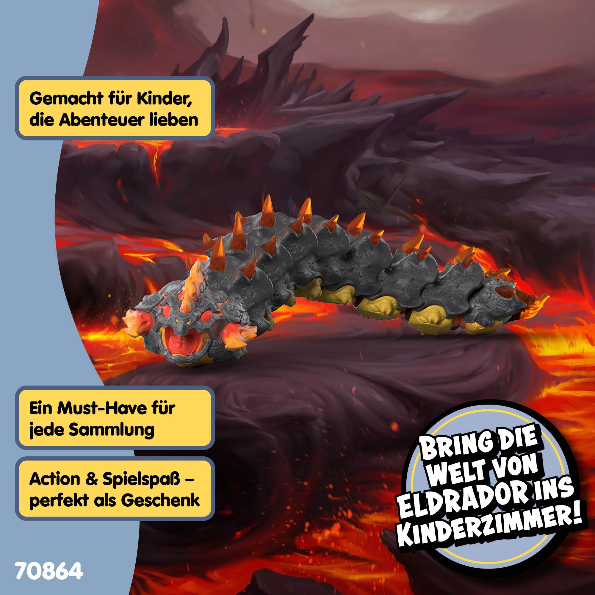 Schleich® Spielfigur »ELDRADOR®, Lavawurm (70864)«