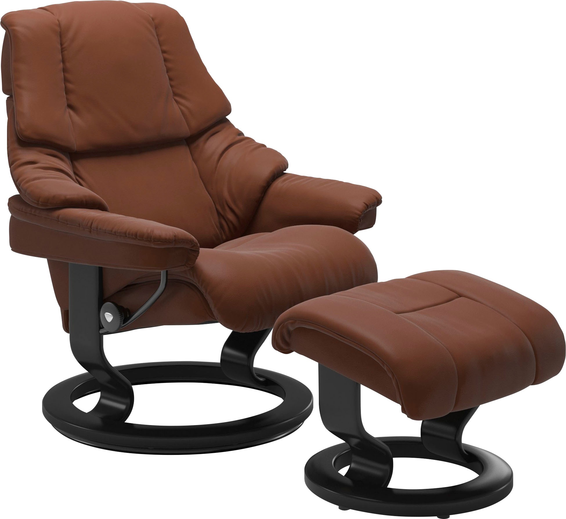 Stressless® Relaxsessel-Set »Reno«, mit Hocker, mit Classic Base, Größe S, M & L, Gestell Schwarz