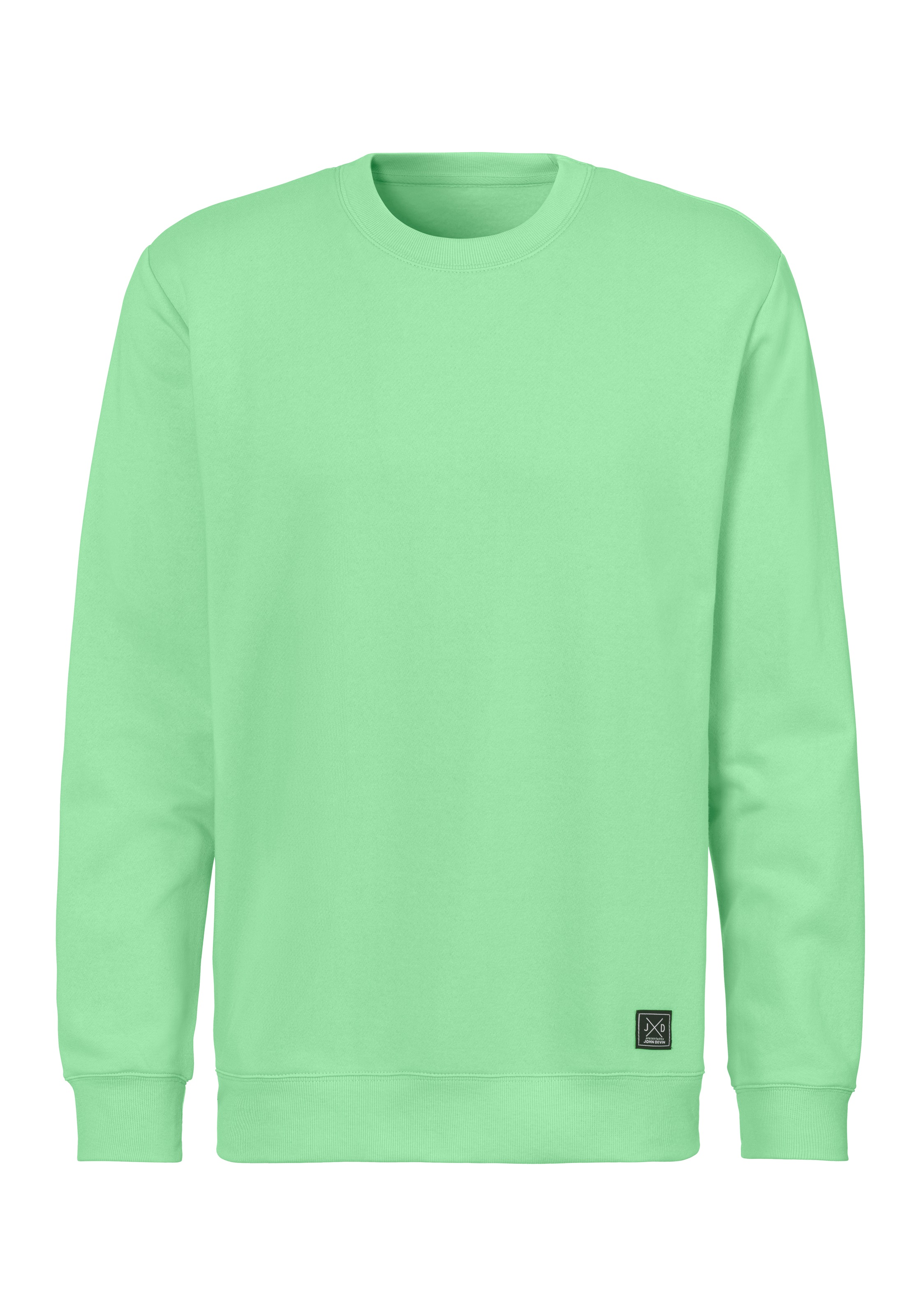 John Devin Sweatshirt, Langarm, Pullover mit Rundhals, Baumwollmischung