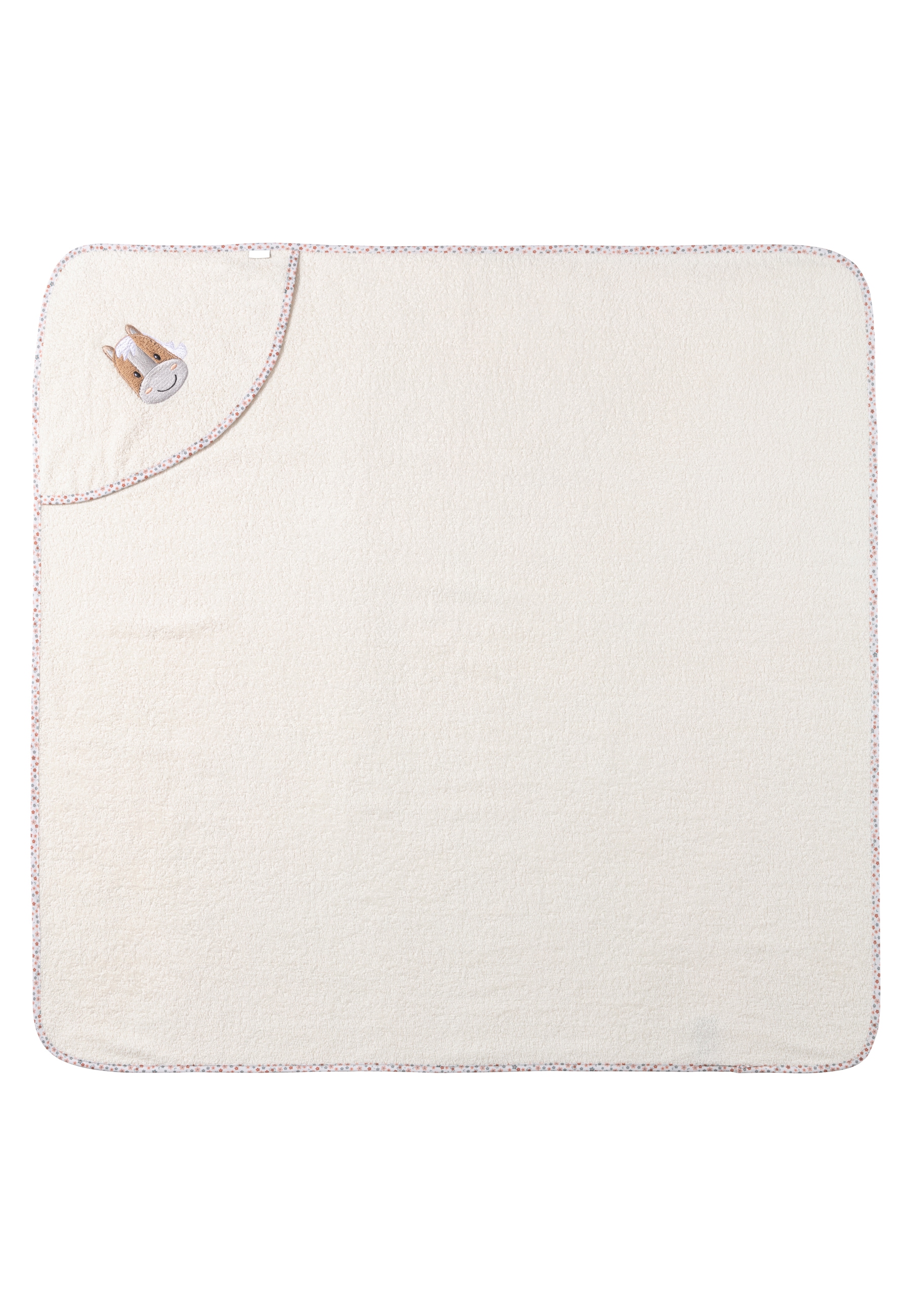 Sterntaler® Kapuzenhandtuch »Kapuzenbadetuch 100x100 cm PFERD Sunny«, (1 St.)