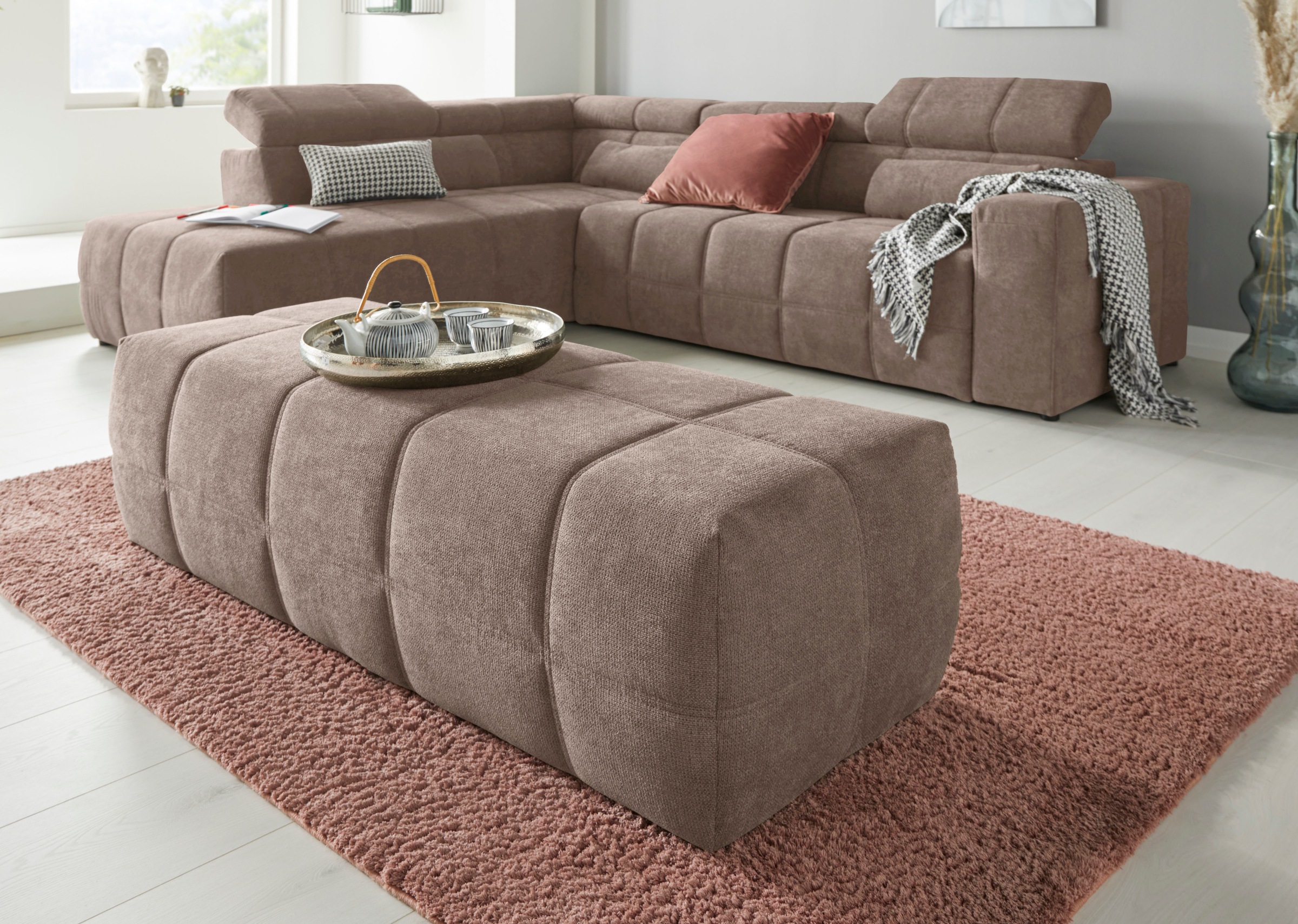 DOMO collection Hocker »Brandon«, große Ausführung passend zu "Brandon"