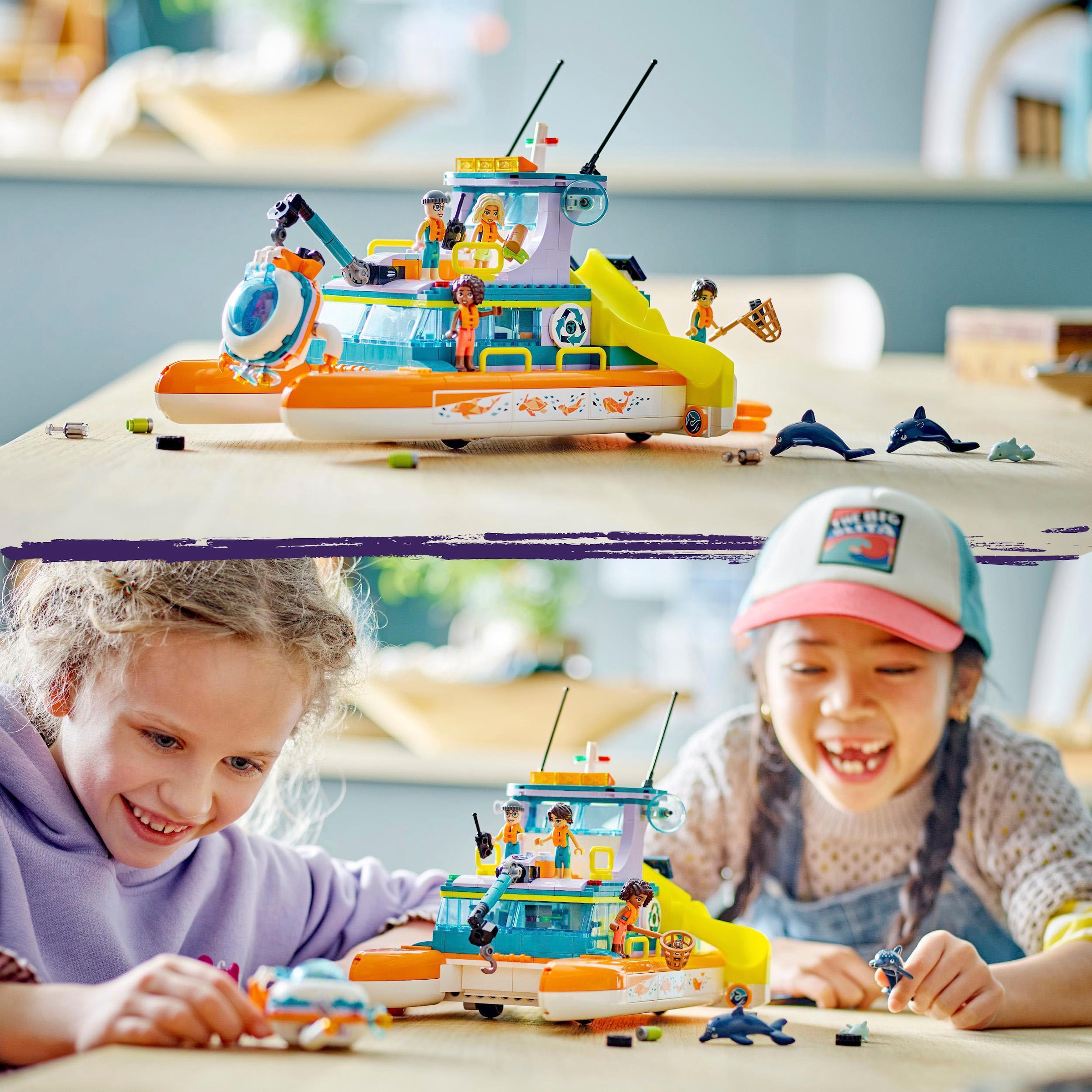 LEGO® Konstruktionsspielsteine »Seerettungsboot (41734), LEGO® Friends«, (717 St.), Made in Europe
