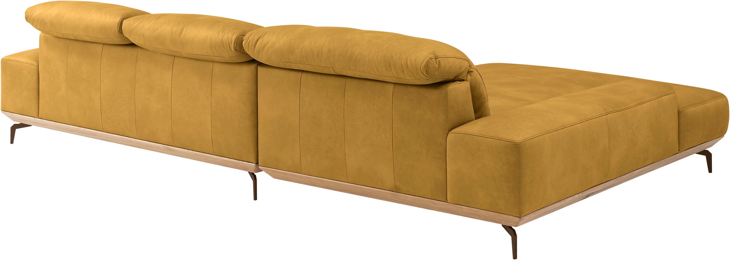 Musterring Wohnlandschaft »MR 2490«, Bronze-Fuß, Sitzhöhe 48cm, wahlweise mit Funktionen, Maße 342 x 207 cm