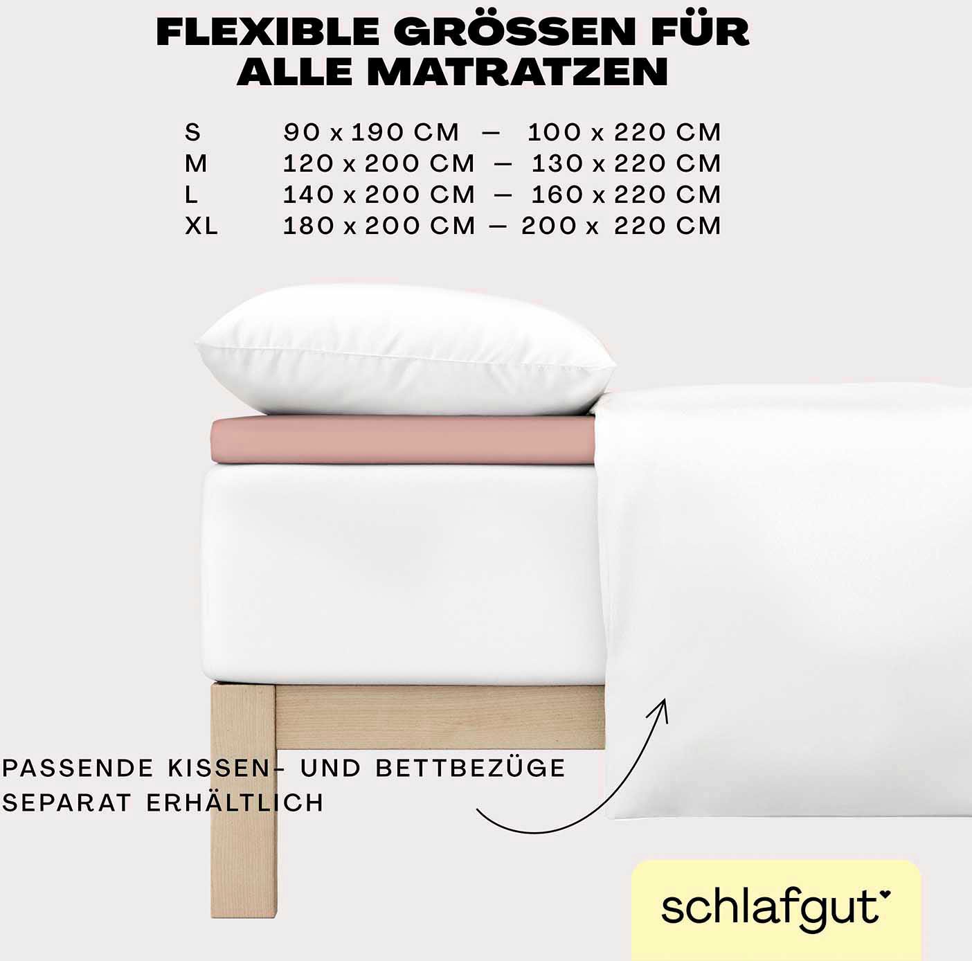 Schlafgut Spannbettlaken »EASY Jersey Elasthan Topper« MADE IN GREEN by OEKO-TEX®