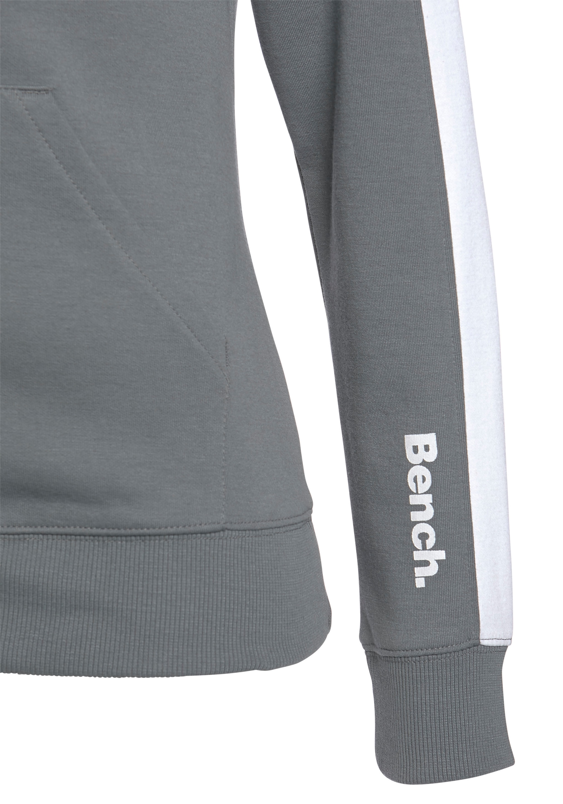 Bench. Loungewear Sweatjacke »-Loungejacke«, ♕ Loungewear, bei mit Seitenstreifen Loungeanzug und Stehkragen