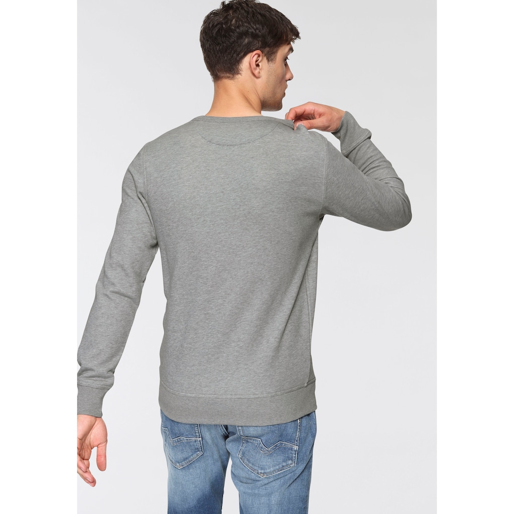 Gant Sweatshirt »ARCHIVE SHIELD C-NECK«, mit geripptem Rundhalsausschnitt