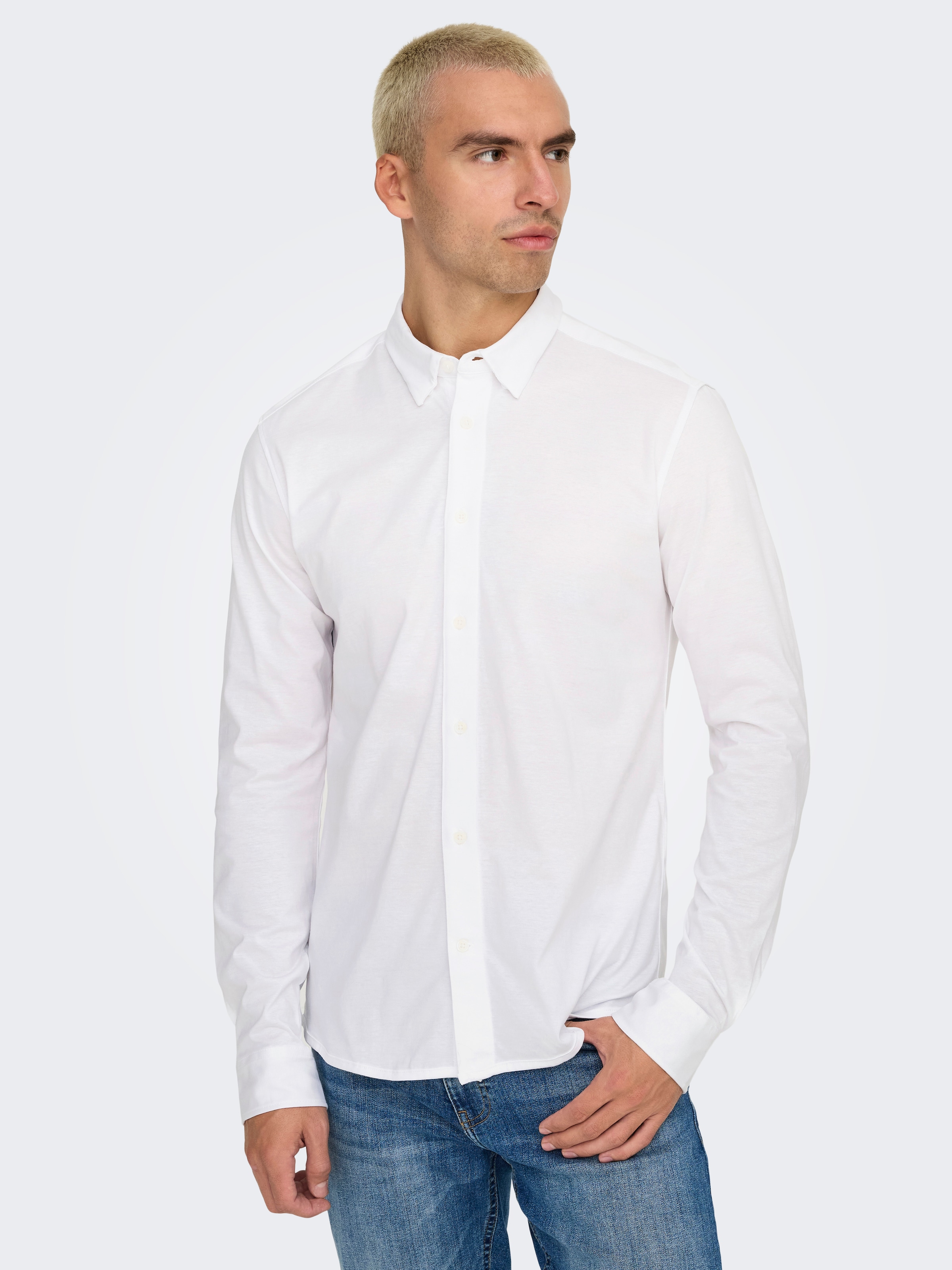 ONLY & SONS Langarmhemd »ONSROBIN B/U LS STRETCH SHIRT NOOS«