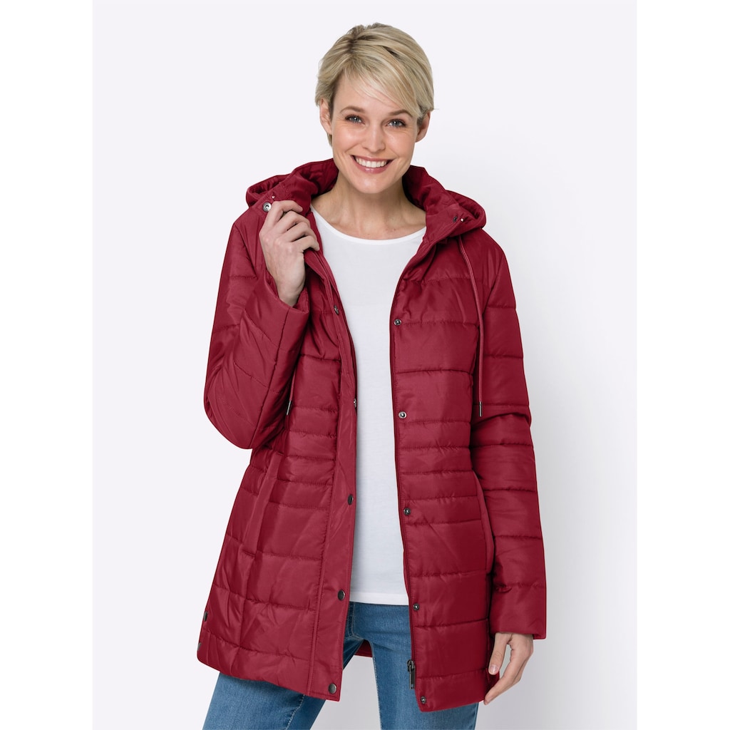 Classic Basics Steppjacke, mit Kapuze