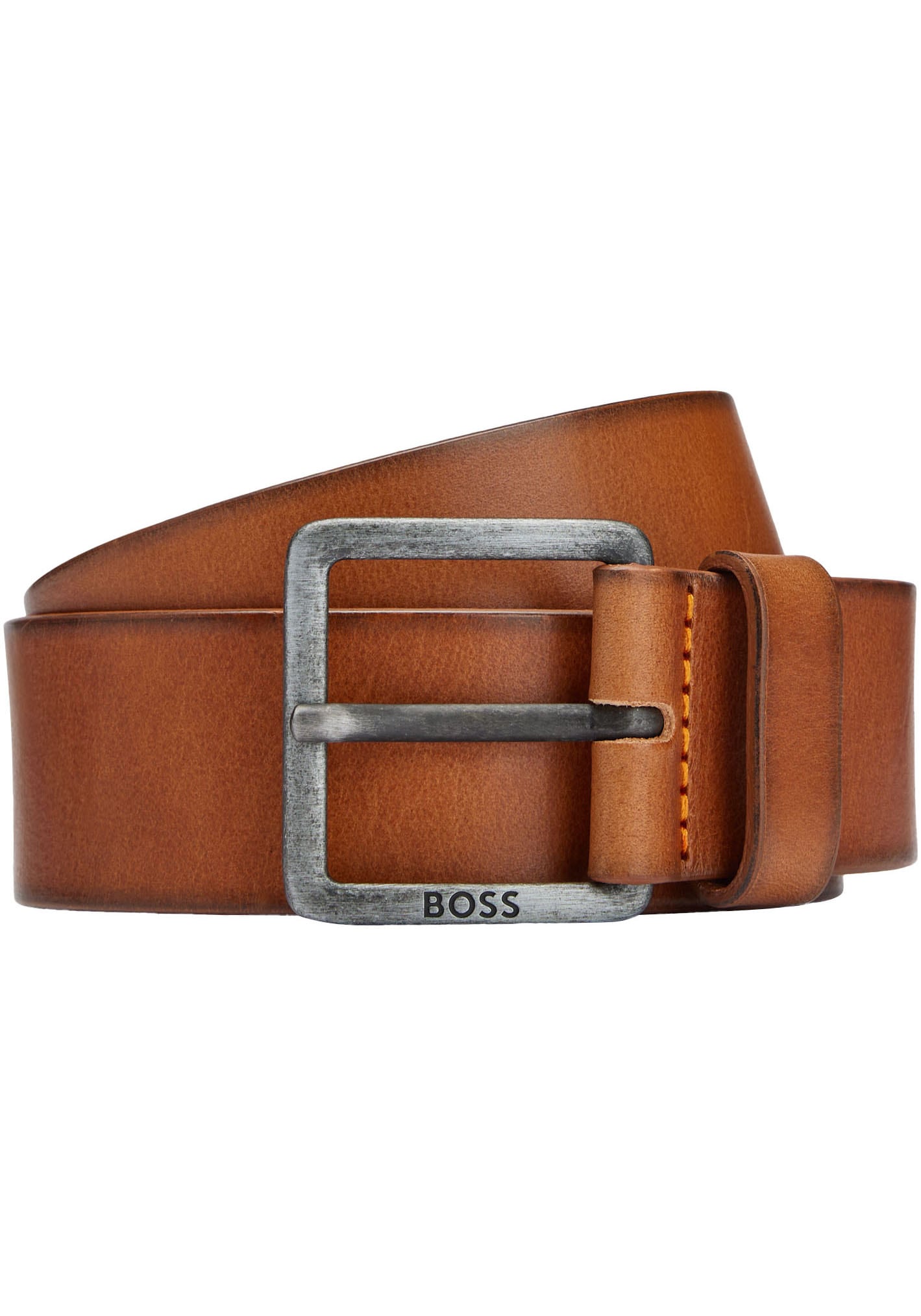 BOSS Ledergürtel »Jeeko_Sz40«, mit BOSS Logo-Schriftzug auf der Schließe