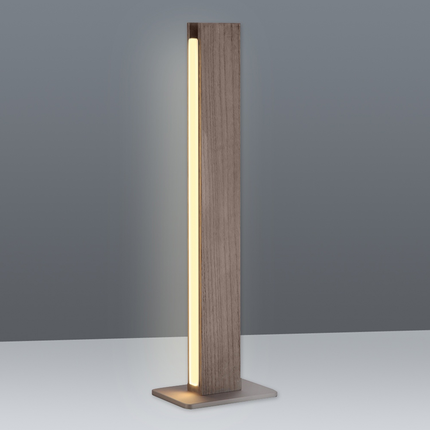 näve LED Tischleuchte »Straight« LED-Modul 1 Stk. Warmweiß dimmbar, Holzkorpus aus Esche, H: 51cm, LED warmweiß, Zuleitung 120cm
