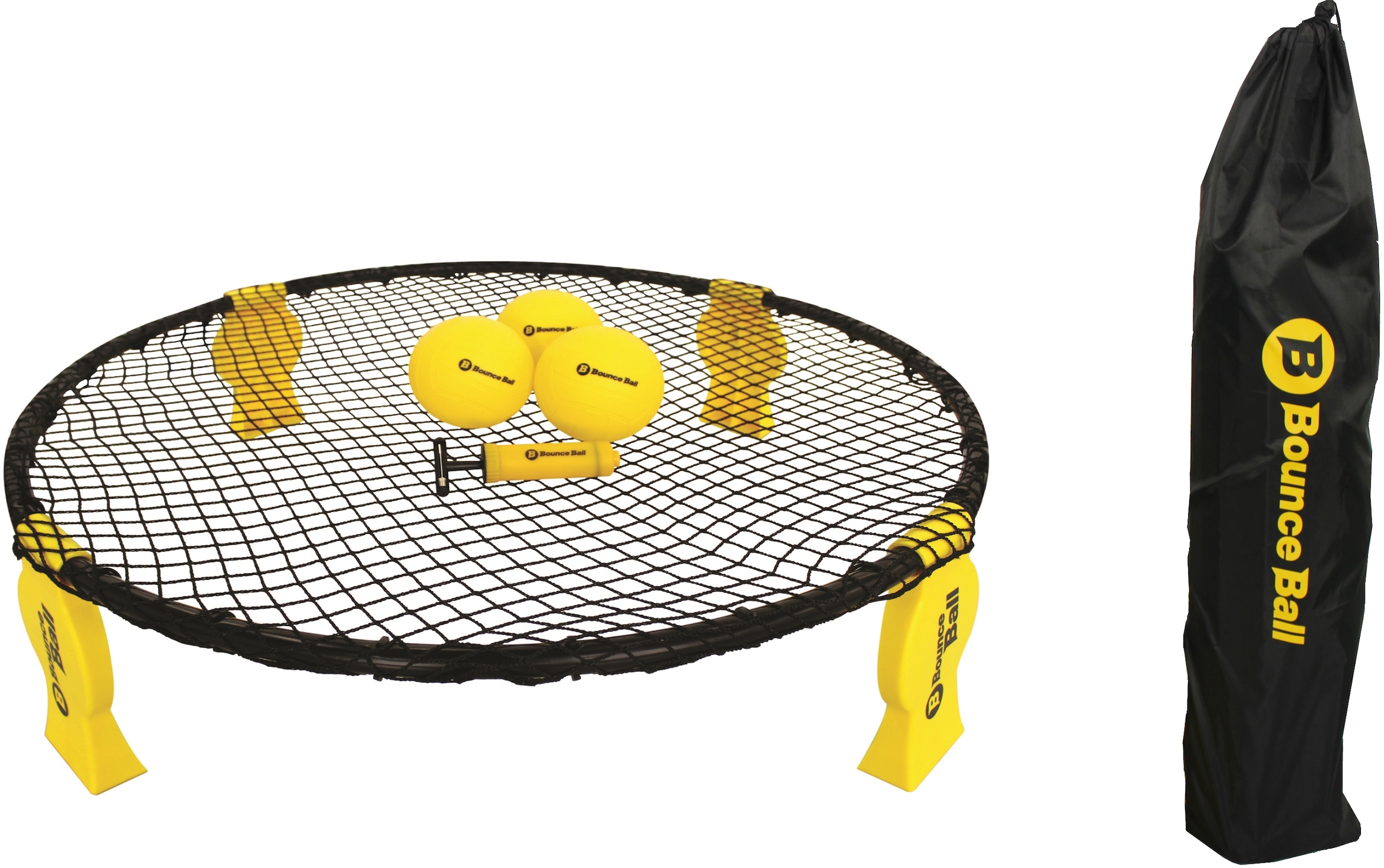 online Rundnetz, | Anleitung) (Set, Set«, 8 Deluxe Sports kaufen Spielbälle, mit »Bounce 3 Garantie St., L.A. Ballpumpe, XXL Jahren Ball Trampolinnetz 3 Tragetasche,