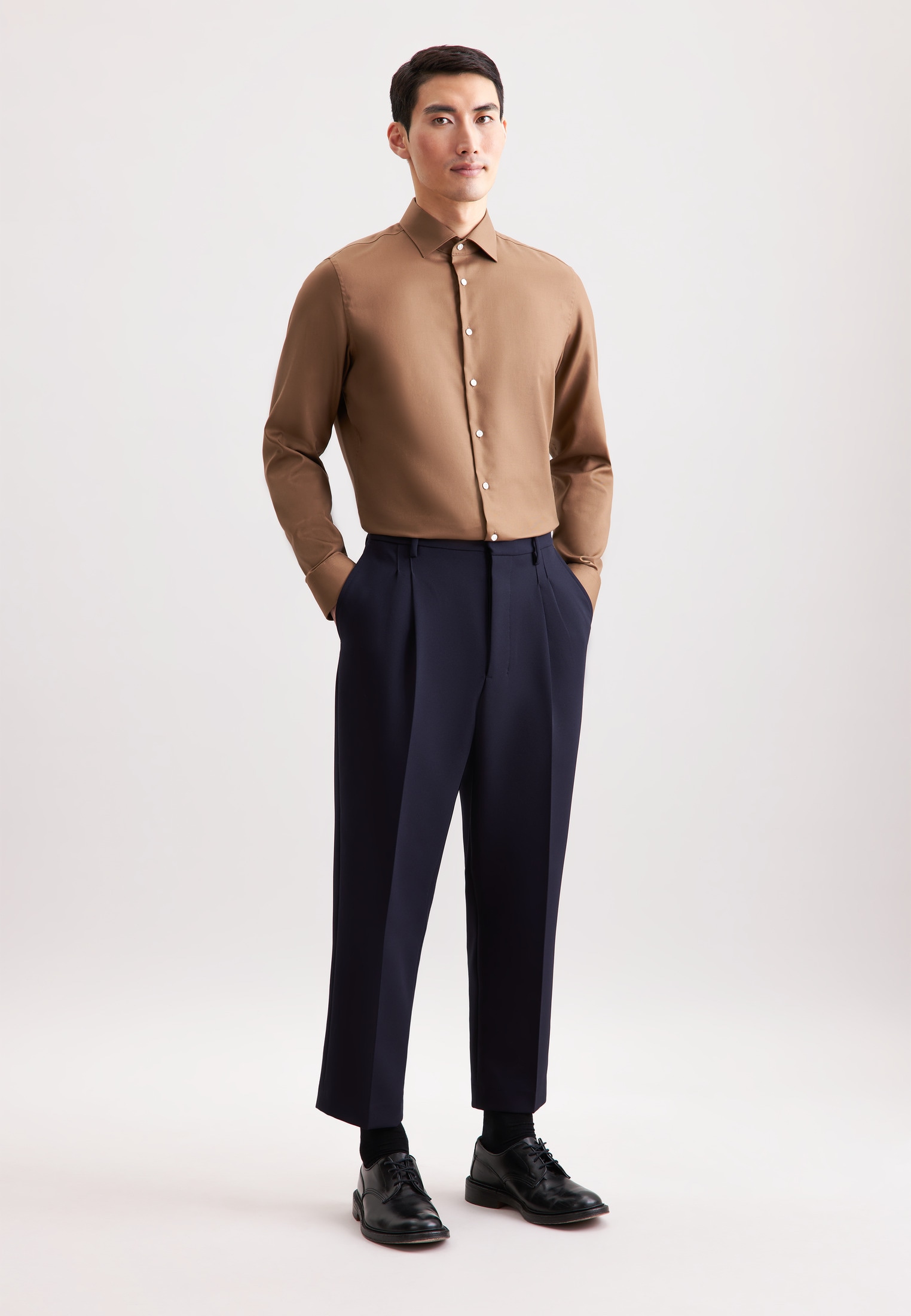 seidensticker Businesshemd »Schwarze Rose« Slim 1/1 Kentkragen Uni