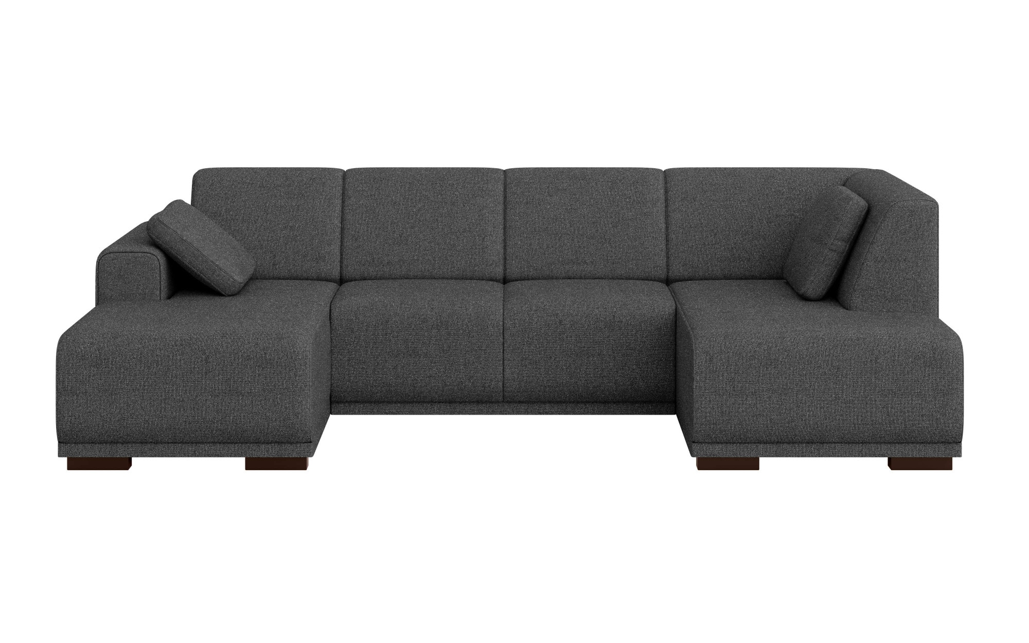 Home affaire Wohnlandschaft »BORNHOLM U-Form mit Recamiere rechts/links, B/T/H: 300/162/85 cm«, U-Form mit Wellenunterfederung, Recamiere rechts oder links bestellbar