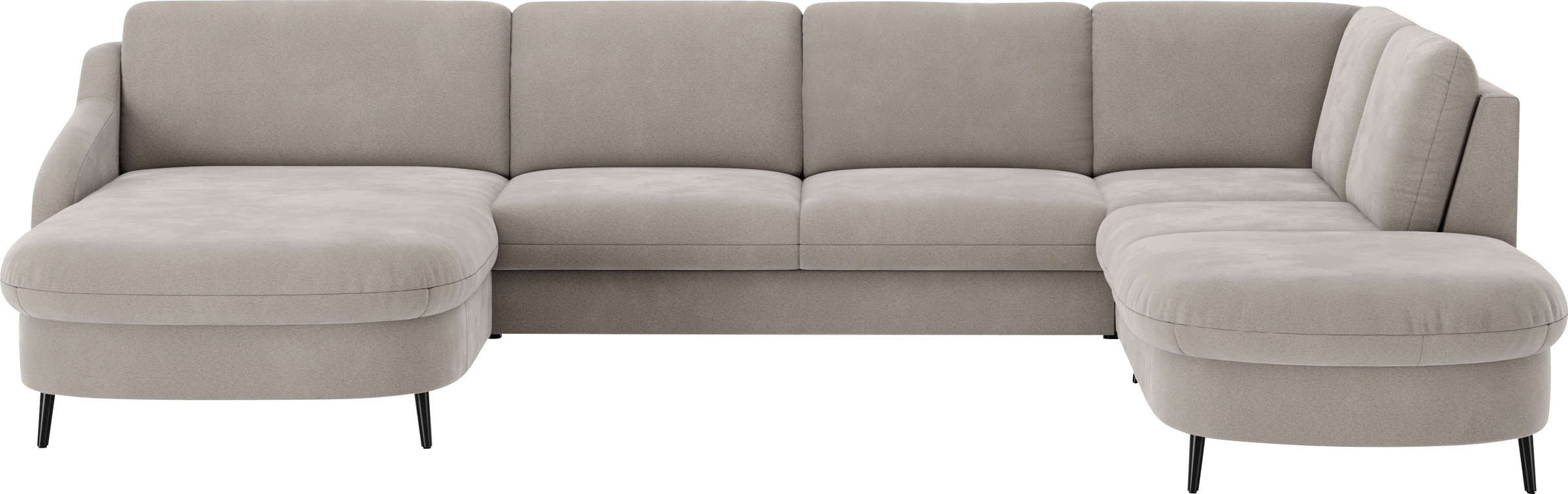 sit&more Wohnlandschaft »Soul U-Form«, wahlweise mit Bettfunktion und Bettkasten oder Schubkasten