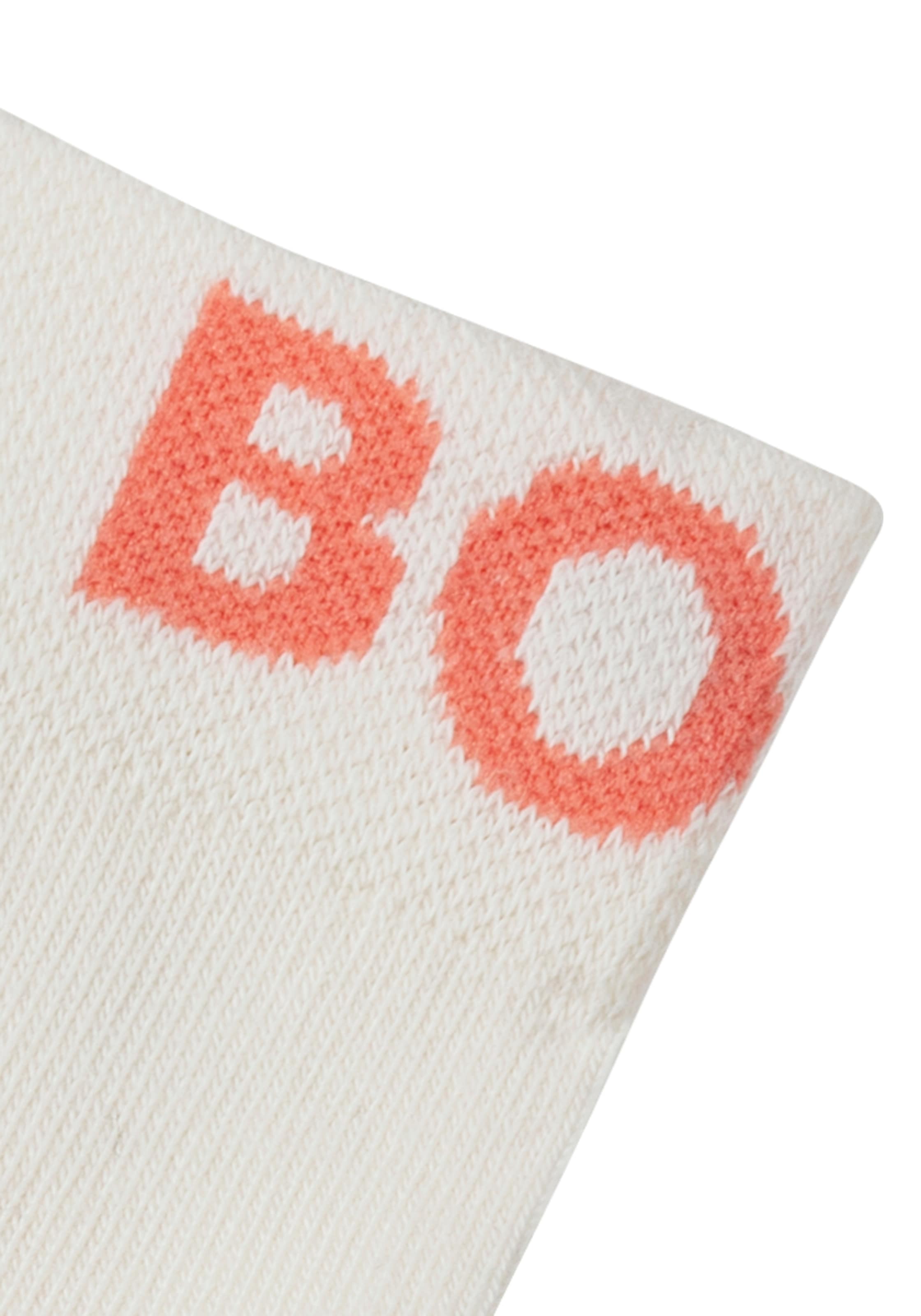 BOSS Freizeitsocken »2P SH Logo CC W«, (Packung, 2 Paar, 2er), mit eingestricktem BOSS Logoschriftzug