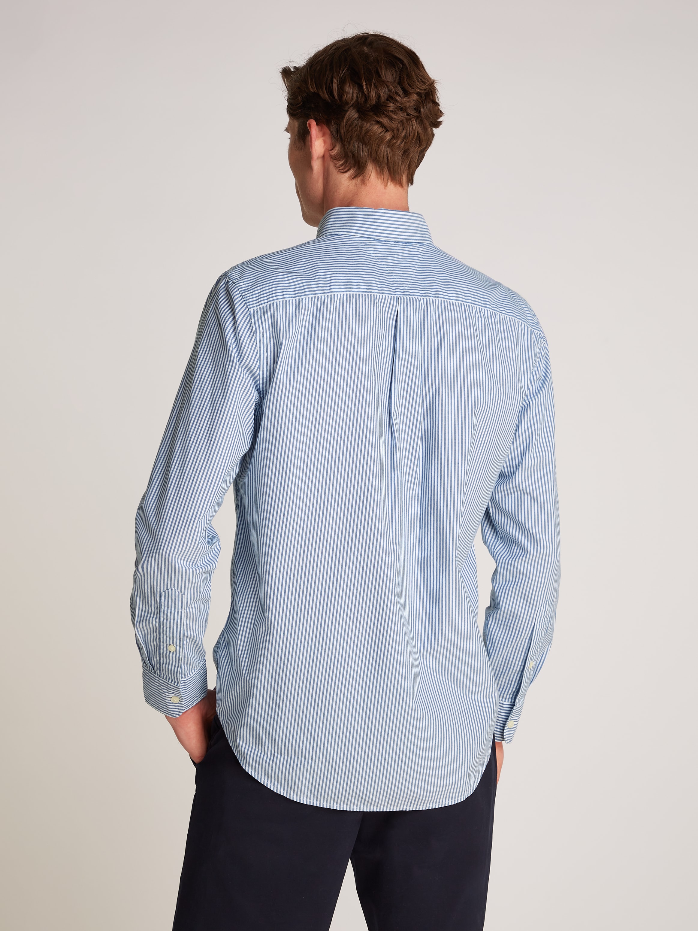 Tommy Hilfiger Langarmhemd »FLEX POPLIN CLASSIC STP RF SHIRT«, mit Sreifenmuster