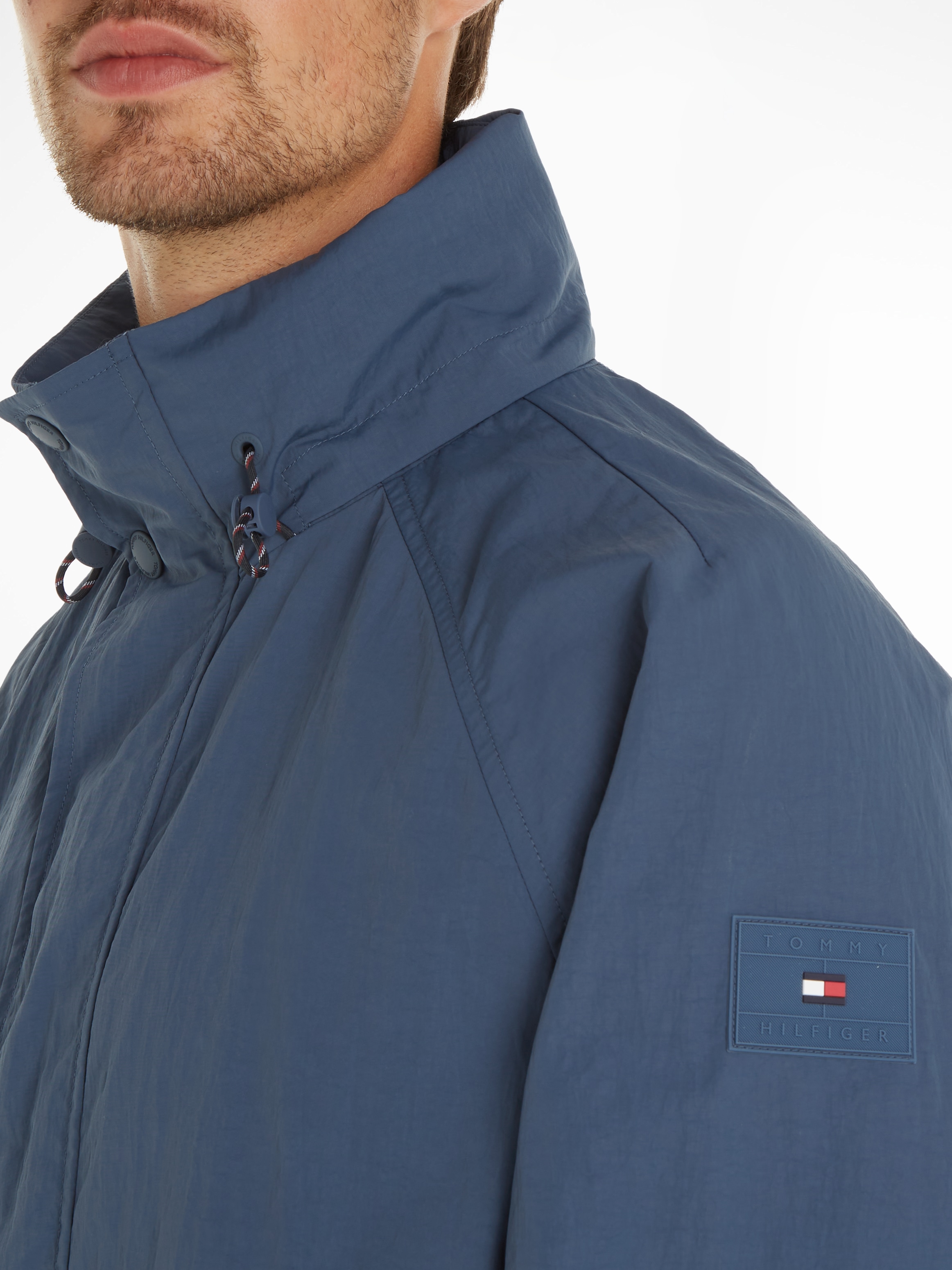 Tommy Hilfiger Blouson »REGATTA JACKET«, mit Kapuze, wasserabweisend, hochgeschlossen, mit verstaubarer Kapuze