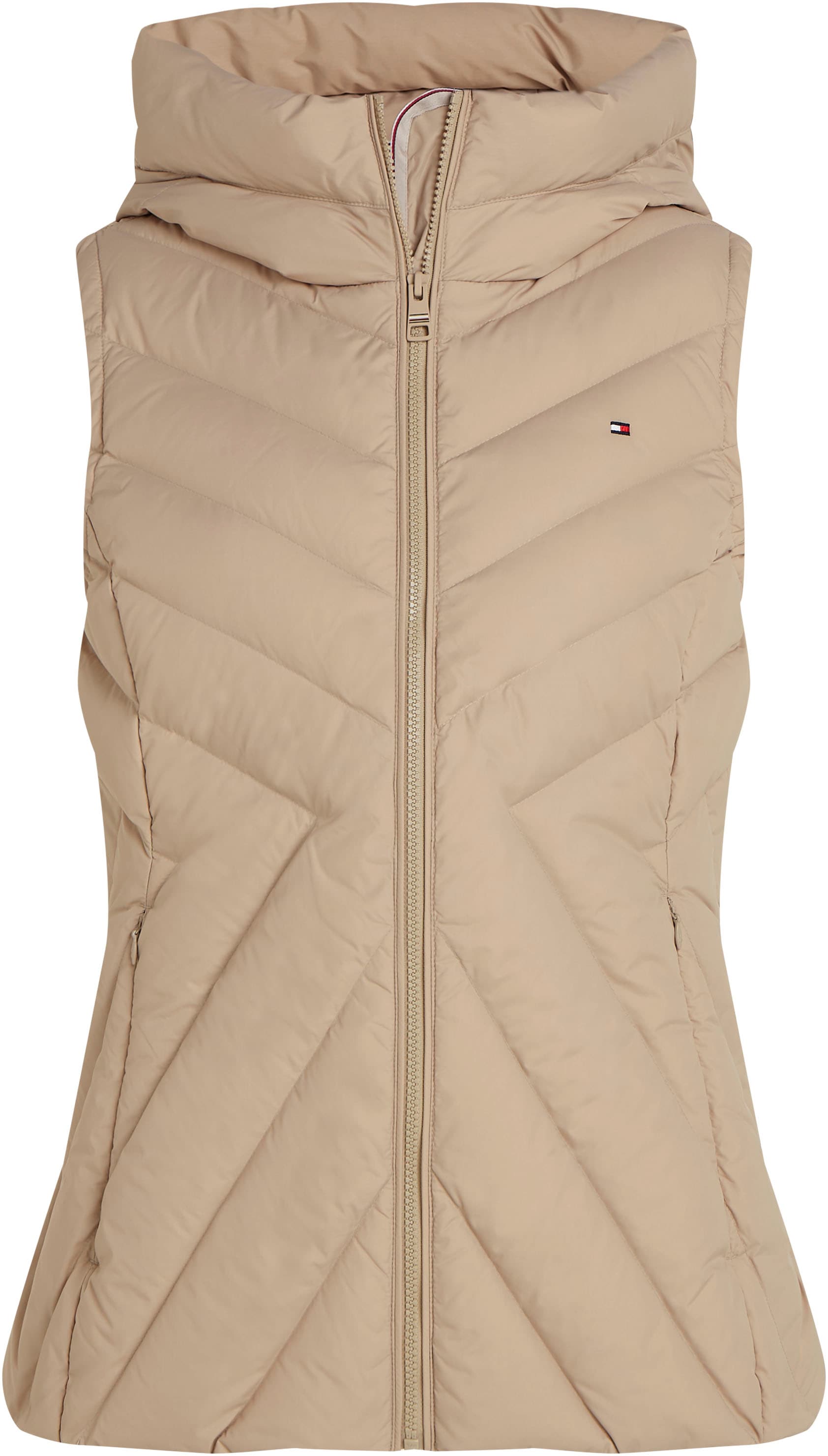 Tommy Hilfiger Steppweste »CHEVRON MW PADDED VEST«, mit mittelstarker Wattierung und Tommy Hilfiger Markenlabel