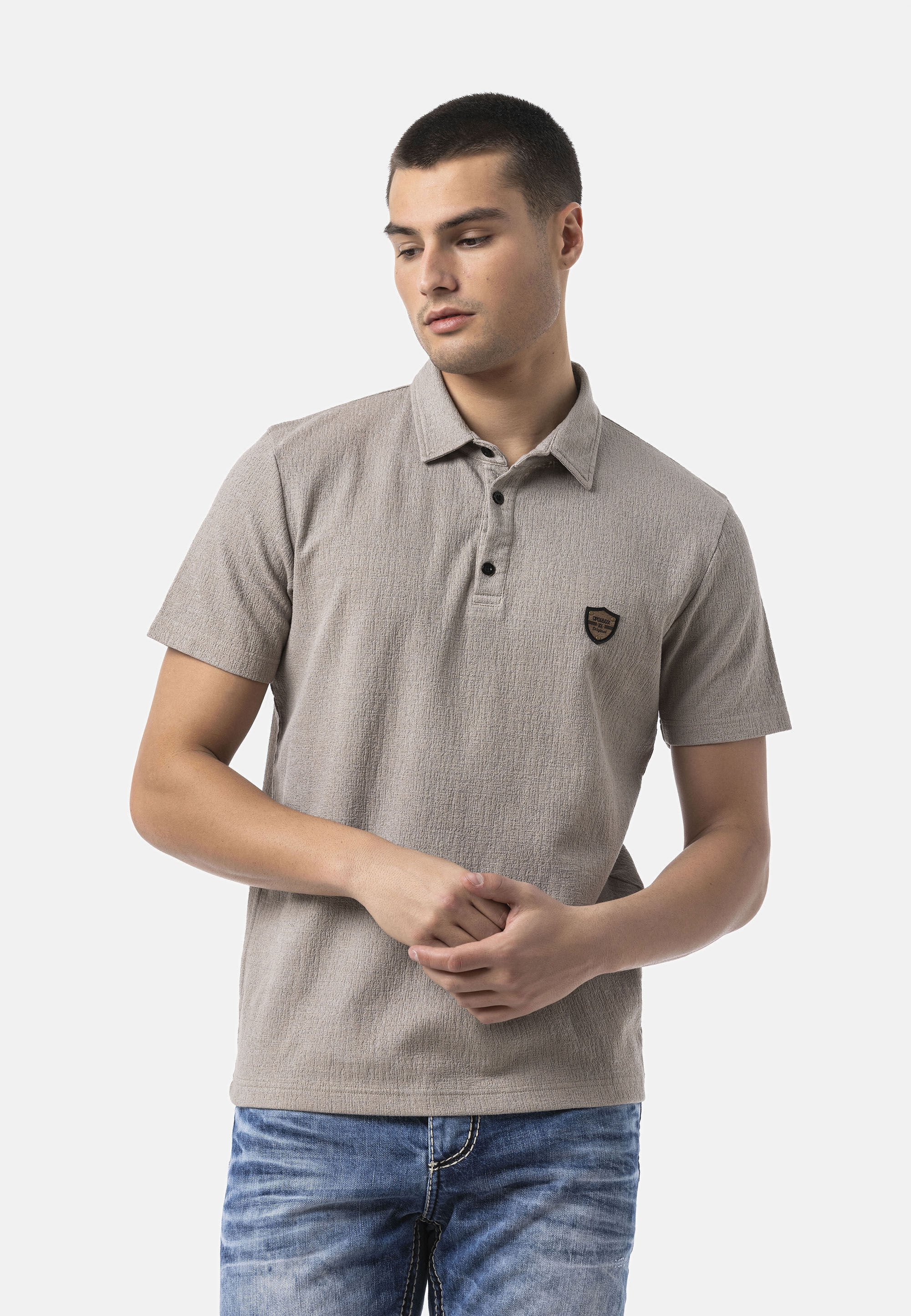 Cipo & Baxx T-Shirt »CT825« Weicher Baumwollmix