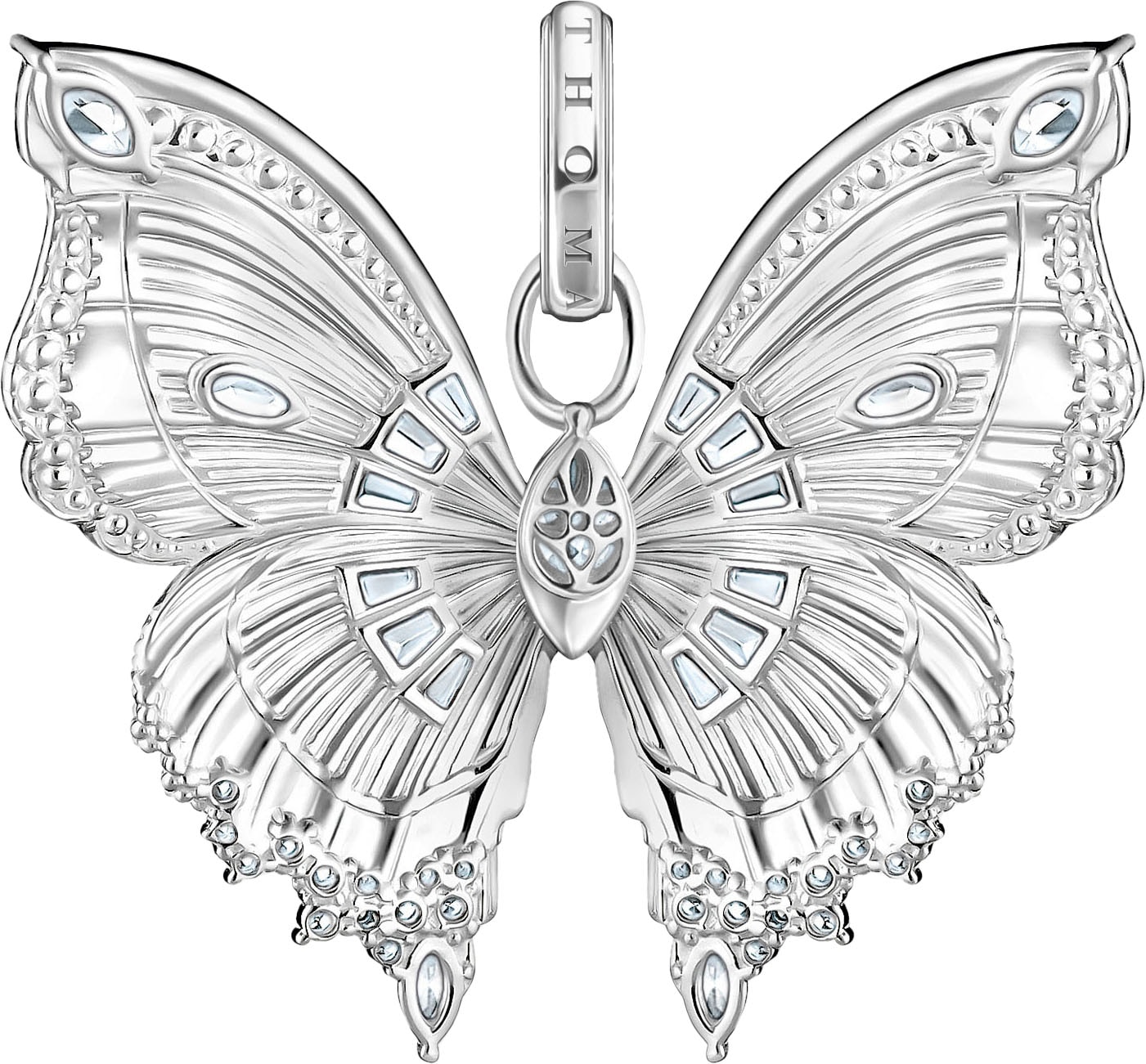 THOMAS SABO Schmetterlingsanhänger »Butterfly Paradise Anhänger, PE984-051-14, PE984-414-14«, mit Zirkonia (synth.)