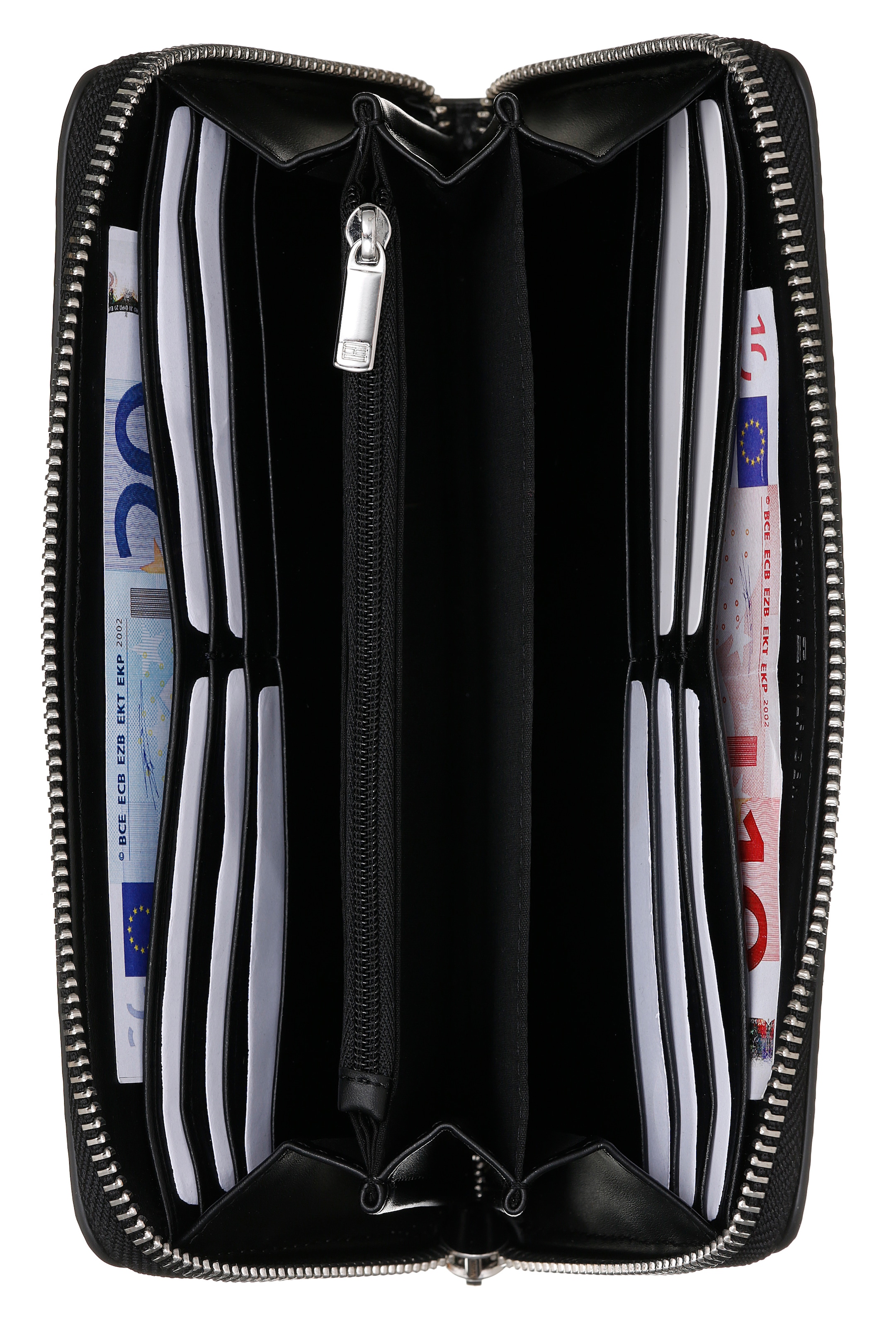 Tommy Hilfiger Geldbörse »TH EMBLEM LARGE ZA«, mit TH-Emblem vorne