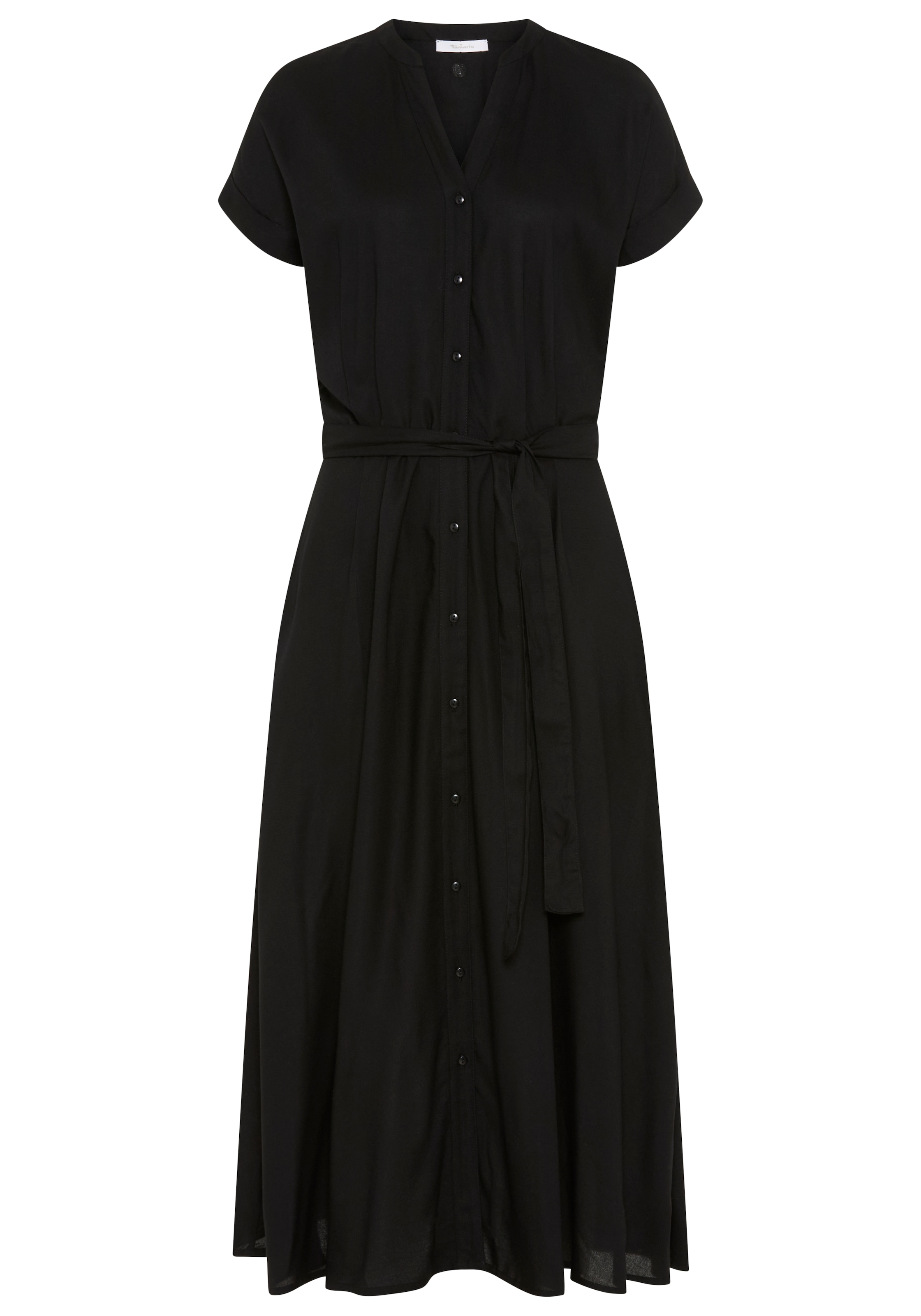 Tamaris Hemdblusenkleid aus gewebter Viskose, mit Knopfleiste