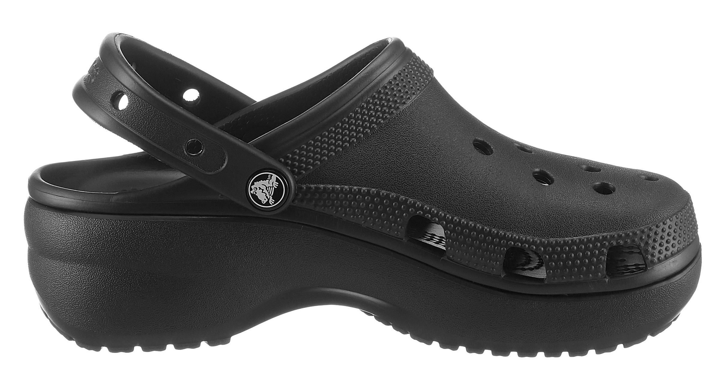 Crocs Clog »Classic Platform Clog W«, Plateau, Sommerschuh, Schlappen, Hausschuh, trendige Plateausohle