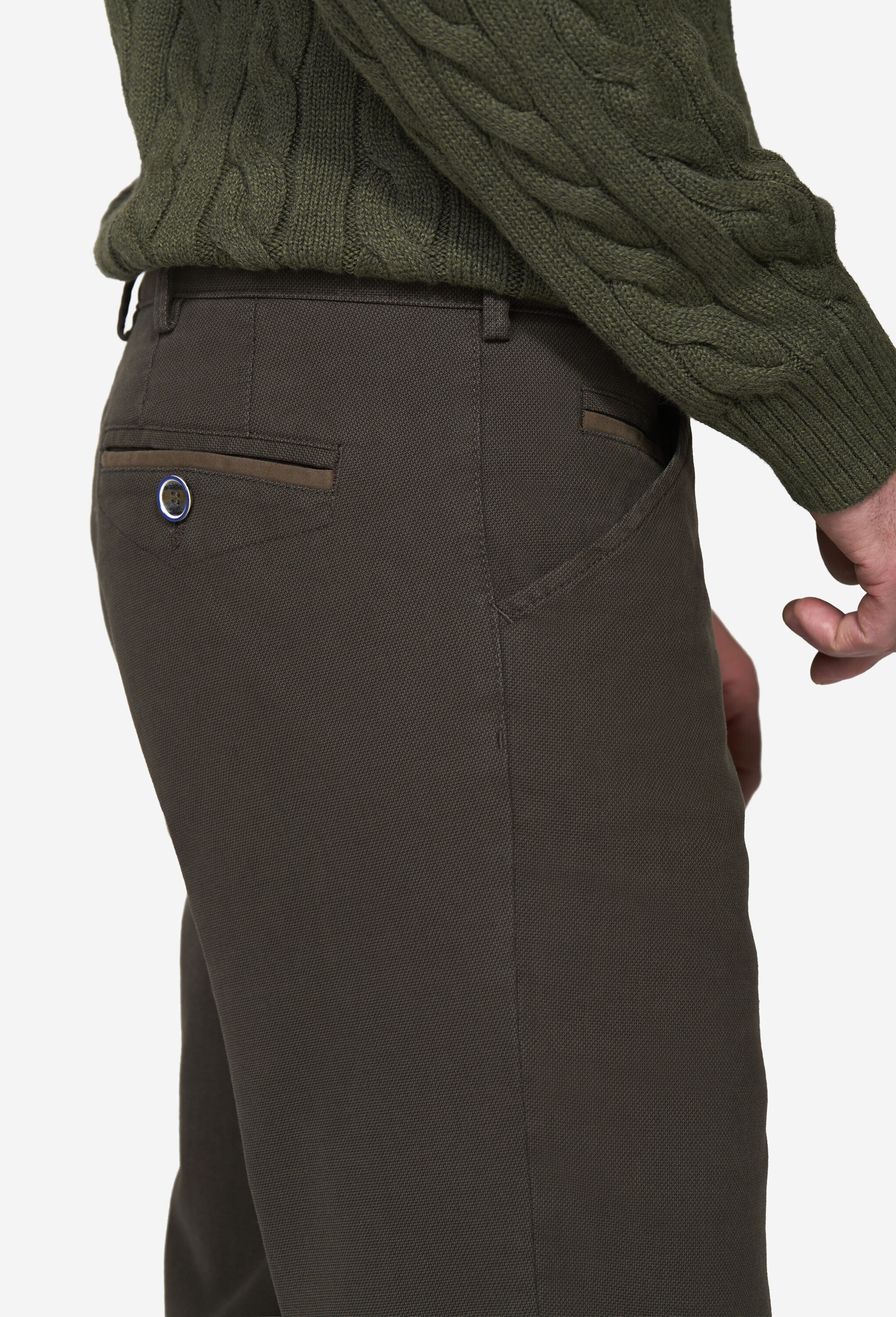 MEYER Chinohose »Chicago 2-5628«  raffiniert eingearbeitete Micro Structure
