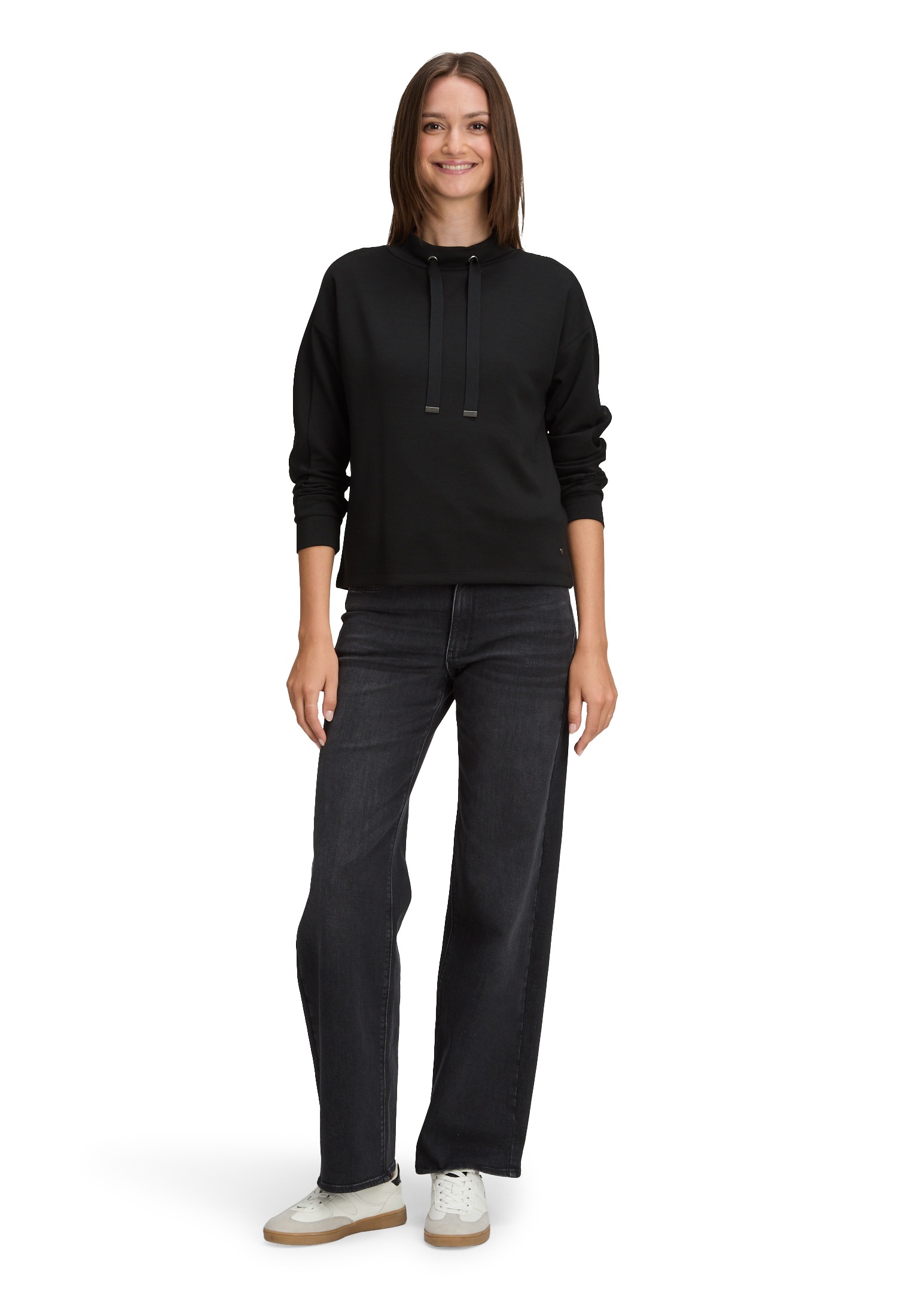 Betty&Co Sweatshirt »Sweatshirt mit Stehkragen«
