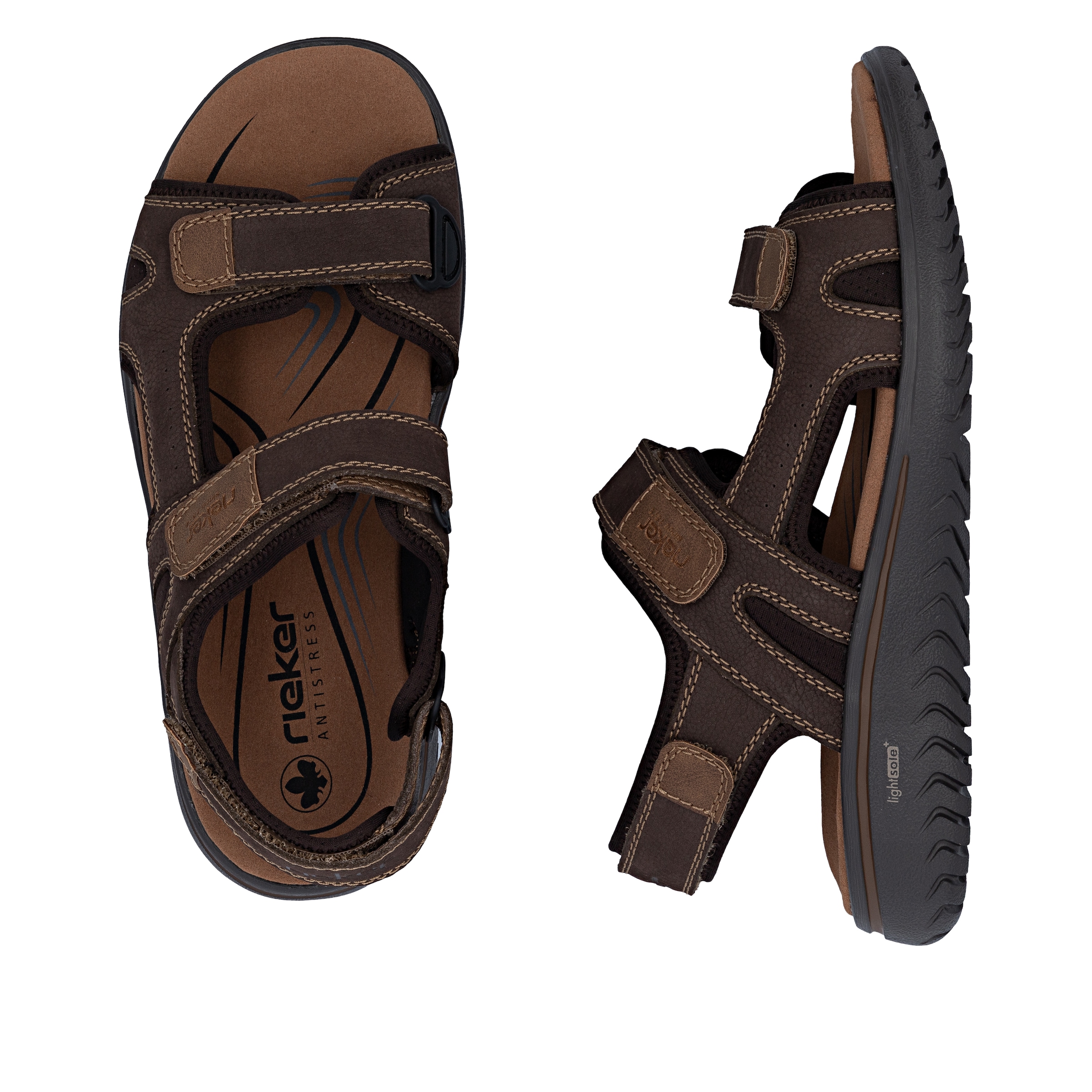 Rieker Sandale  Trekkingsandale, Outdoorsandale, Sommerschuh mit Klett