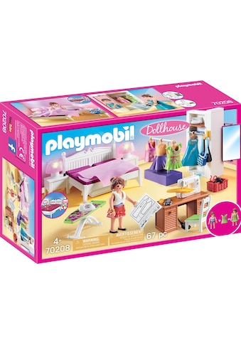 Playmobil® Konstruktions-Spielset »Schlafzimmer mit Nähecke (70208), Dollhouse«, (67... kaufen
